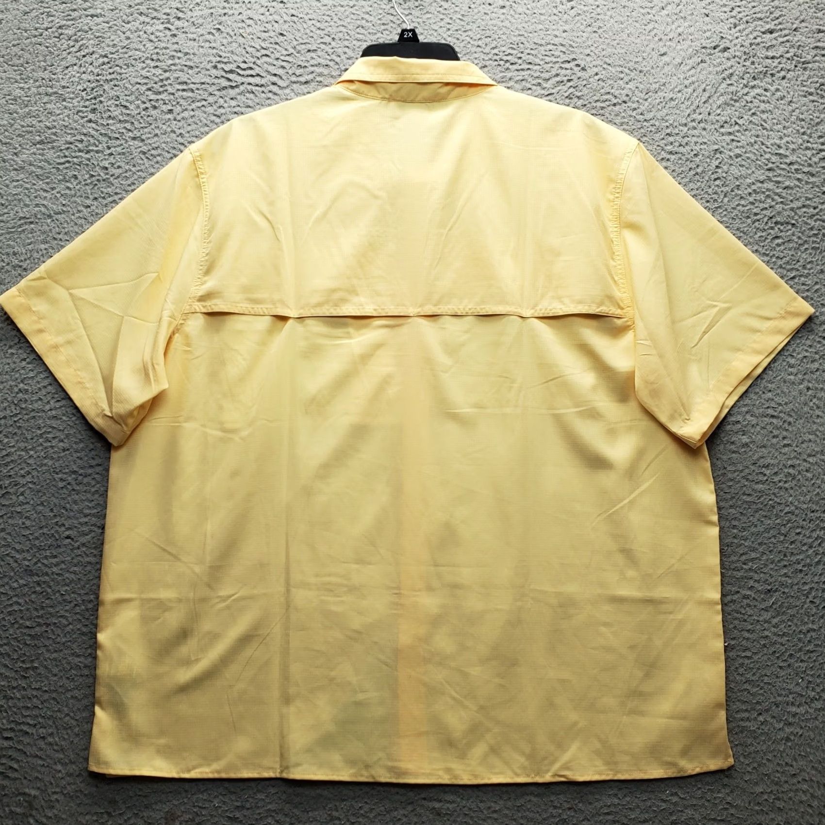 Eddie Bauer Eddie Bauer Fishing Shirt Mens XXL Yellow Woven Tech Relaxed Fit Collar Button-Up Size US XXL / EU 58 / 5 - 2 Thumbnail