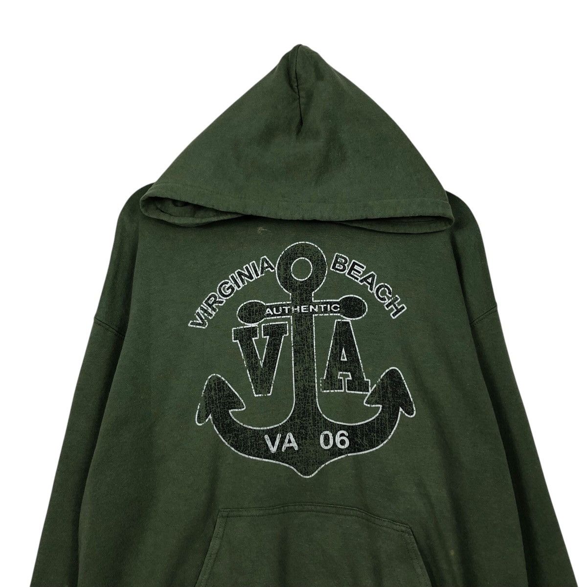 Japanese Brand 📌Vintage Hoodie Pull Over Virginia Beach Spell Out Big Logo Size US L / EU 52-54 / 3 - 4 Thumbnail
