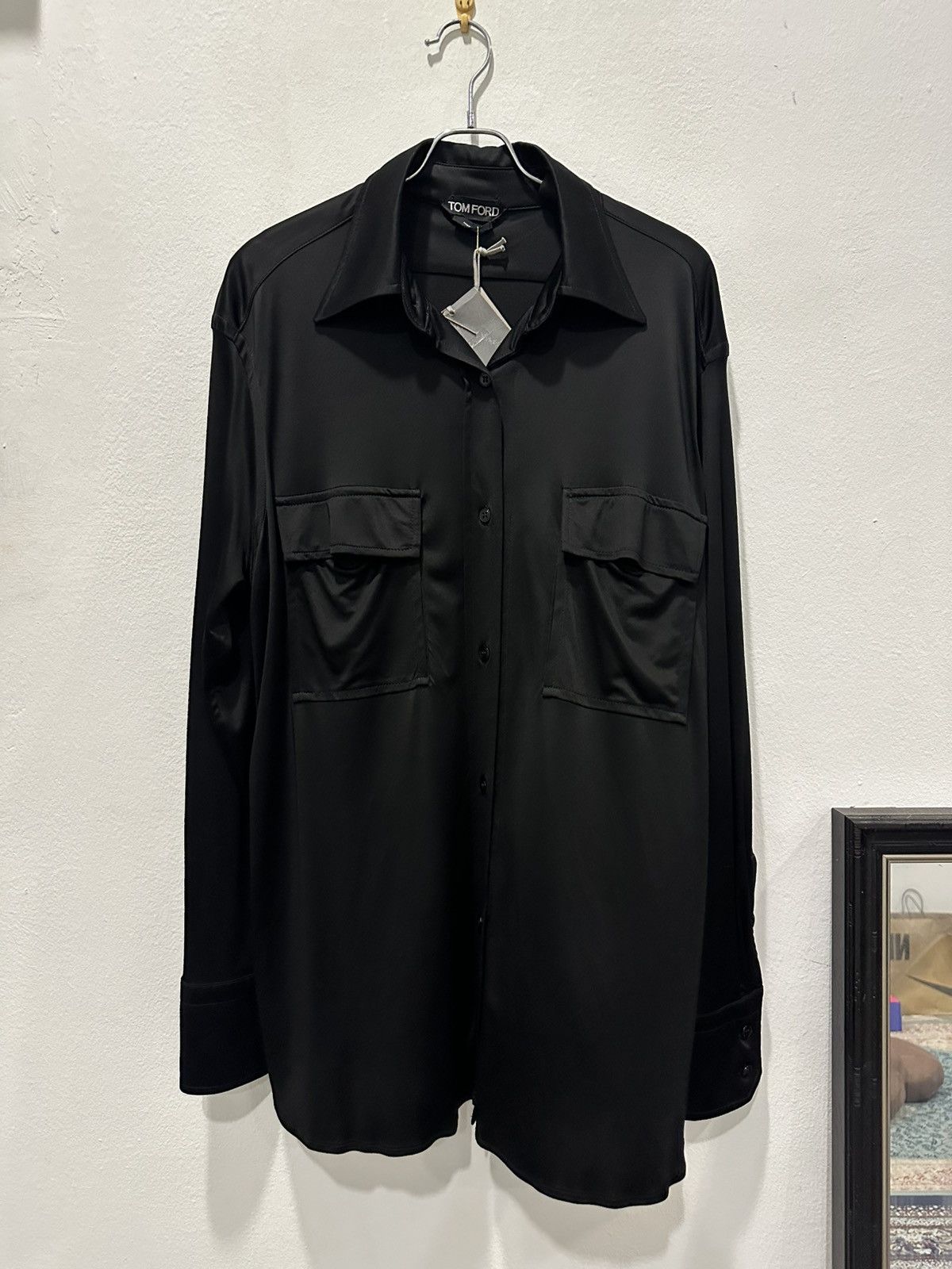 Tom Ford Tom Ford Utility Shirt Black SS23 Size US M / EU 48-50 / 2 - 1 Thumbnail
