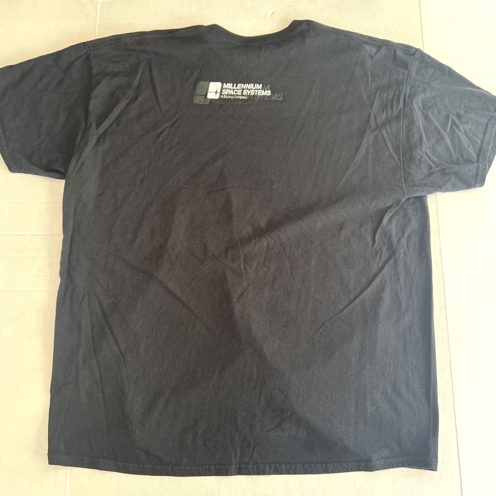 Gildan VINTAGE Millennium Space Systems (A Boeing Company) Shirt Black Space 2XL Mens Graphic Print Space Logo Crew Neck Short Sleeve Cotton Gildan Shirt Size US XXL / EU 58 / 5 - 4 Thumbnail