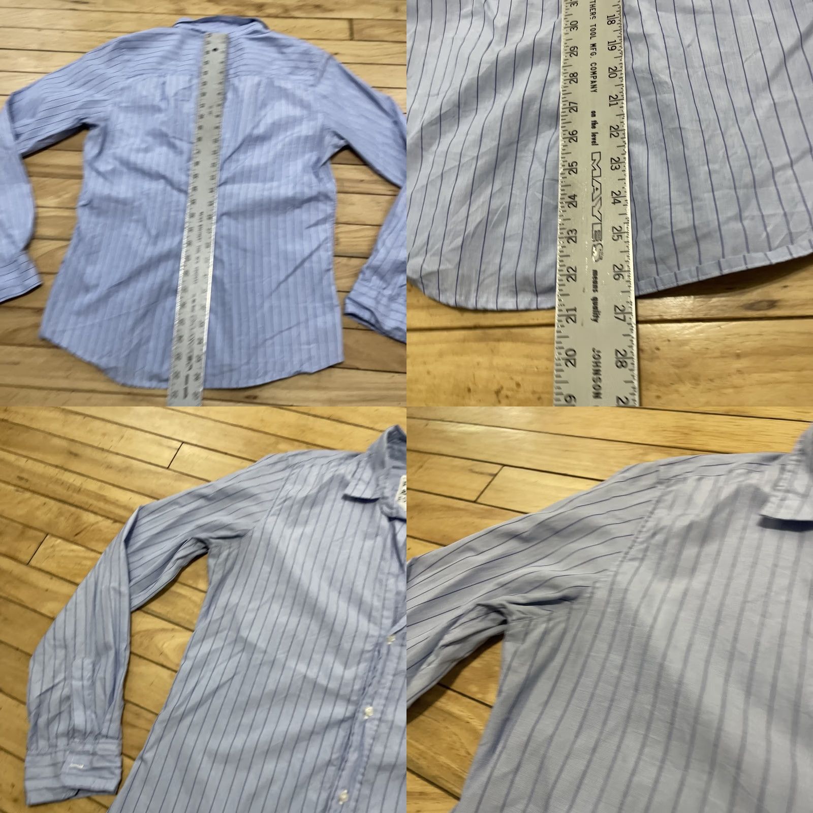 Vintage VINTAGE Frank & Eileen Eileen Barry Shirt Women L USA Coastal Button Up Long Sleeve Blue Size L / US 10 / IT 46 - 8 Thumbnail