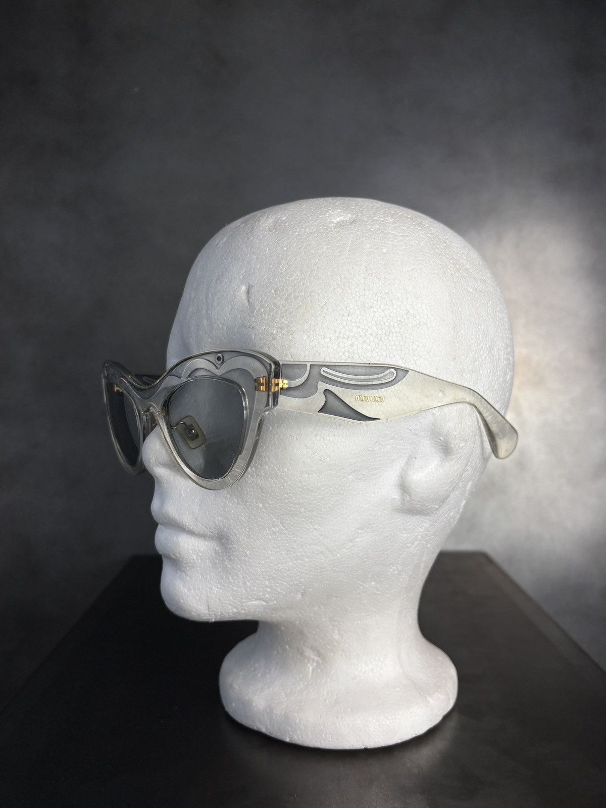 Miu Miu × Prada S/S 2014 Miu Miu Sunglasses Indie Sleeze Clear Translucent Size ONE SIZE - 5 Thumbnail