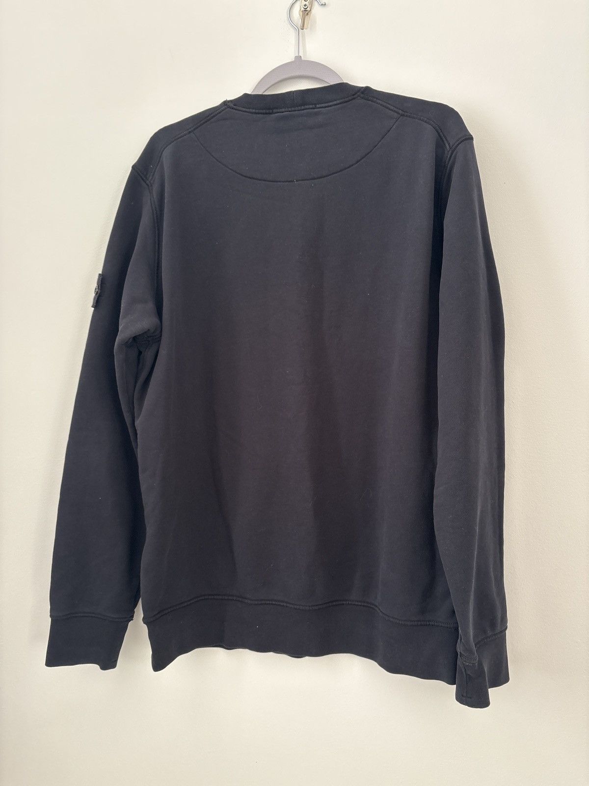 Stone Island Stone Island Garment Dyed Crew Sweatshirt Black XL Size US XL / EU 56 / 4 - 4 Thumbnail