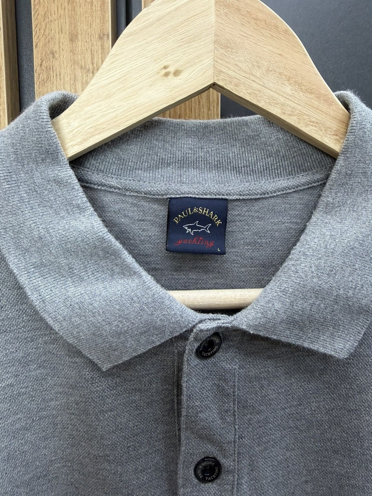 Paul & Shark Paul & Shark Yachting Polo Shirt Grey Cotton Size L Size US L / EU 52-54 / 3 - 5 Thumbnail