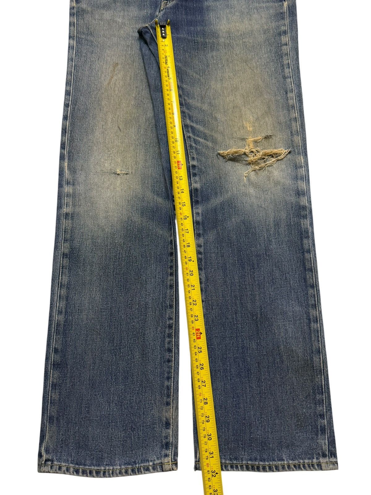 Uniqlo Vintage Y2K Japanese Uniqlo Mud Wash Distressed Straight Leg Size US 34 / EU 50 - 10 Thumbnail