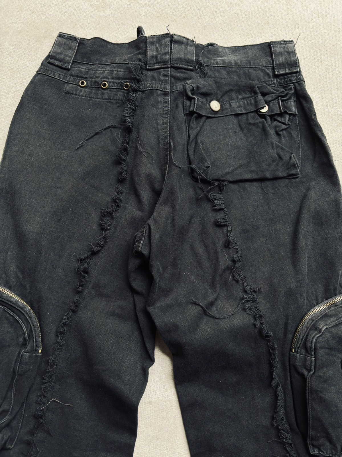 PPFM VERTGARMENTS frayed cargo pants Size US 26 / EU 42 - 5 Thumbnail
