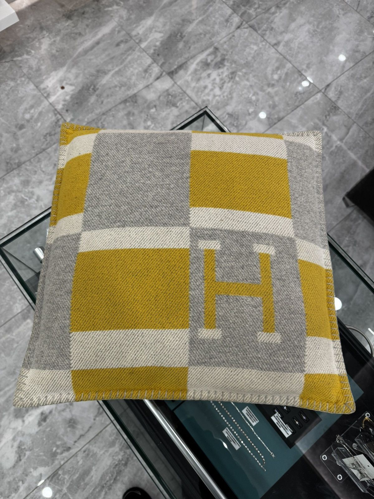 Hermes Hermes Avalon Pillow Size ONE SIZE - 2 Thumbnail