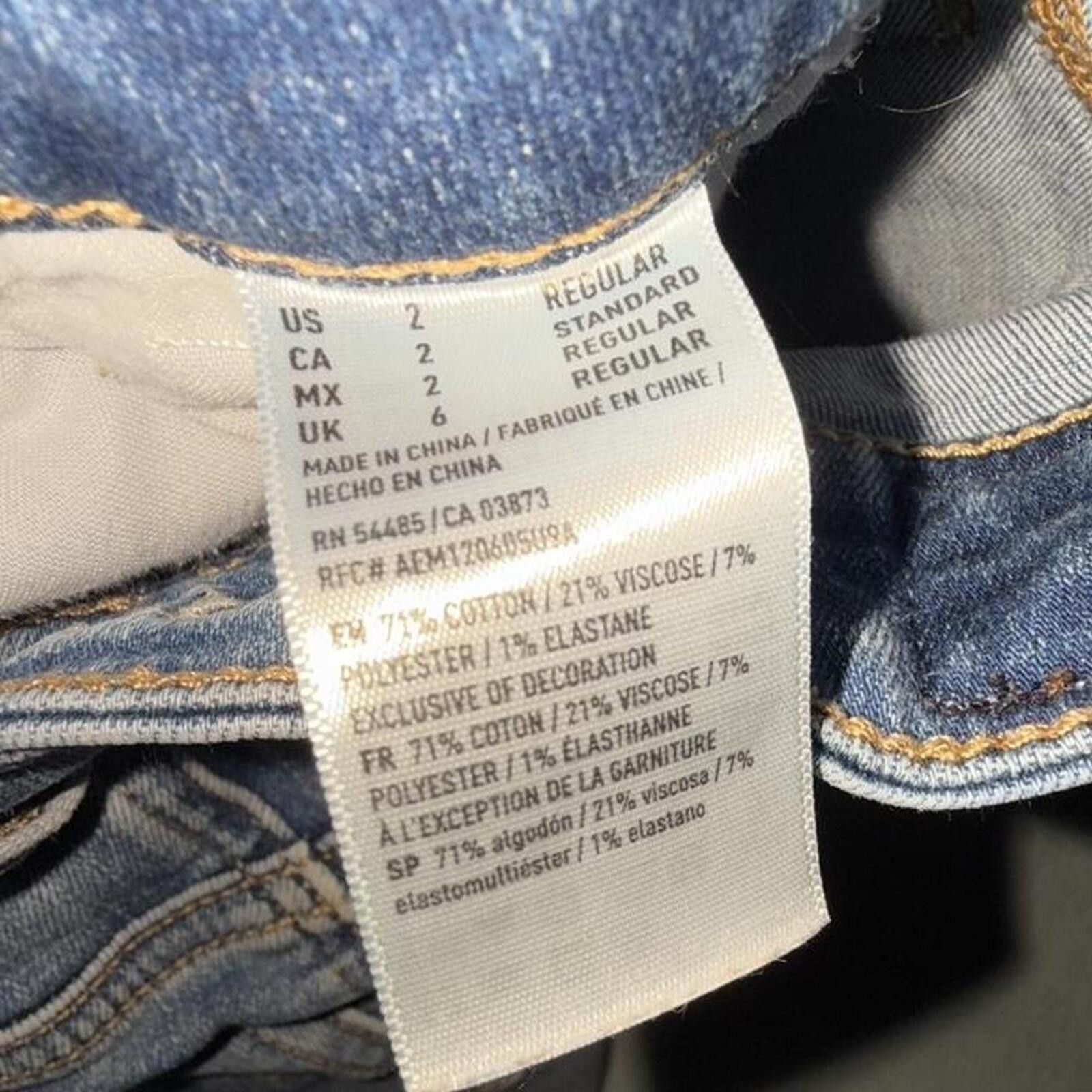 American Eagle Outfitters American Eagle Denim Mini Skirt Size 26" / US 2 / IT 38 - 4 Thumbnail