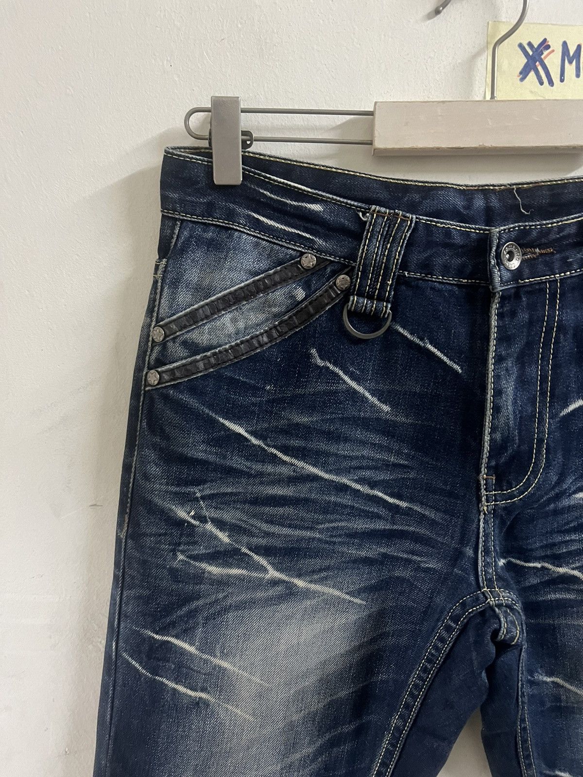 If Six Was Nine × Japanese Brand × Vintage SICK‼️SEMANTICS DESIGN DISTRESSED DENIM PANT Size US 30 / EU 46 - 9 Thumbnail