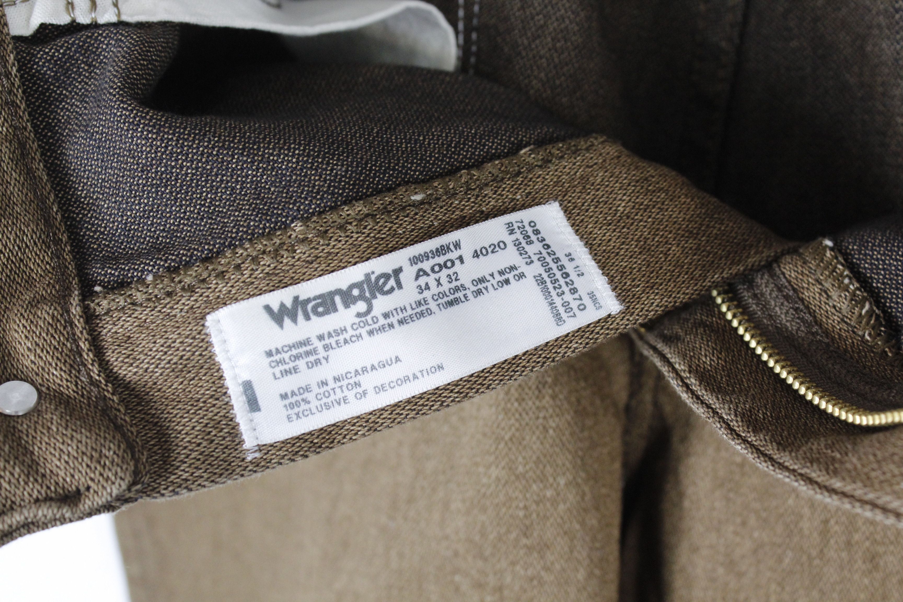 Cowboy Equipment × Vintage × Wrangler Vintage Wrangler Y2K Cowboy Cut Cut Brown Denim Jeans Pants Size US 34 / EU 50 - 7 Thumbnail
