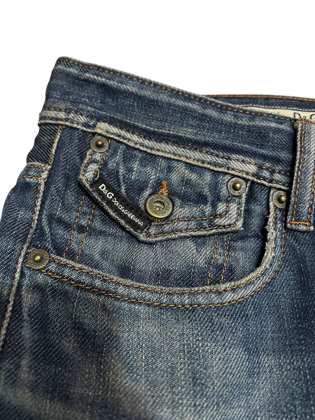 Dolce & Gabbana Vintage Dolce & Gabbana Distress Jean Size US 31 - 8 Thumbnail