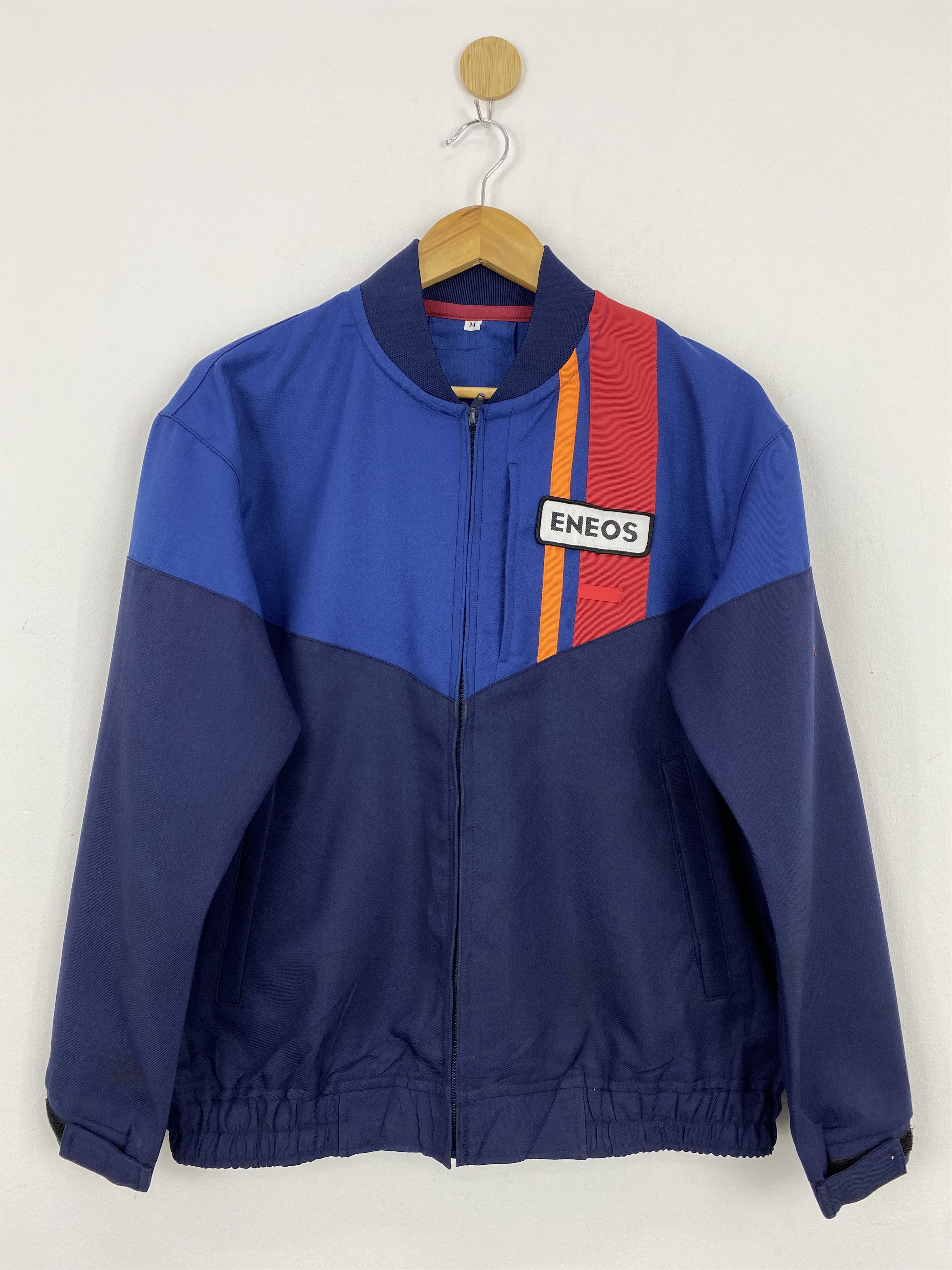 Japanese Brand Vintage Eneos Initial D Worker Racing Jacket J1764 Size US M / EU 48-50 / 2 - 2 Thumbnail