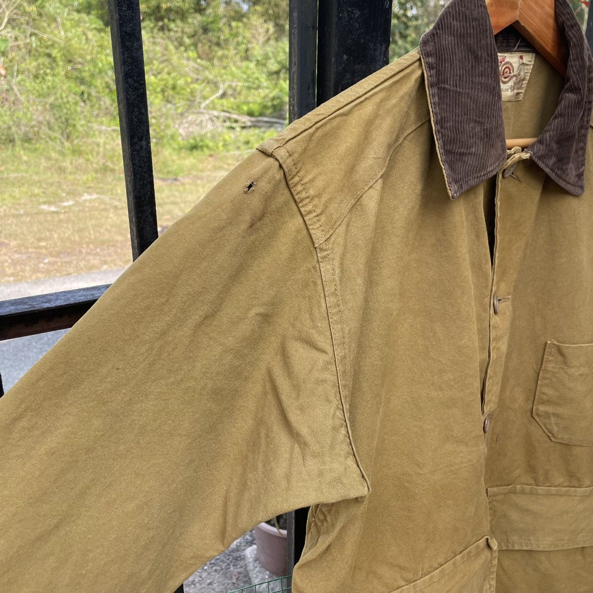 American Apparel 🔥Vintage 70s Bulls Eyes Duck Canvas Hunting Chore Jacket Size US M / EU 48-50 / 2 - 8 Thumbnail