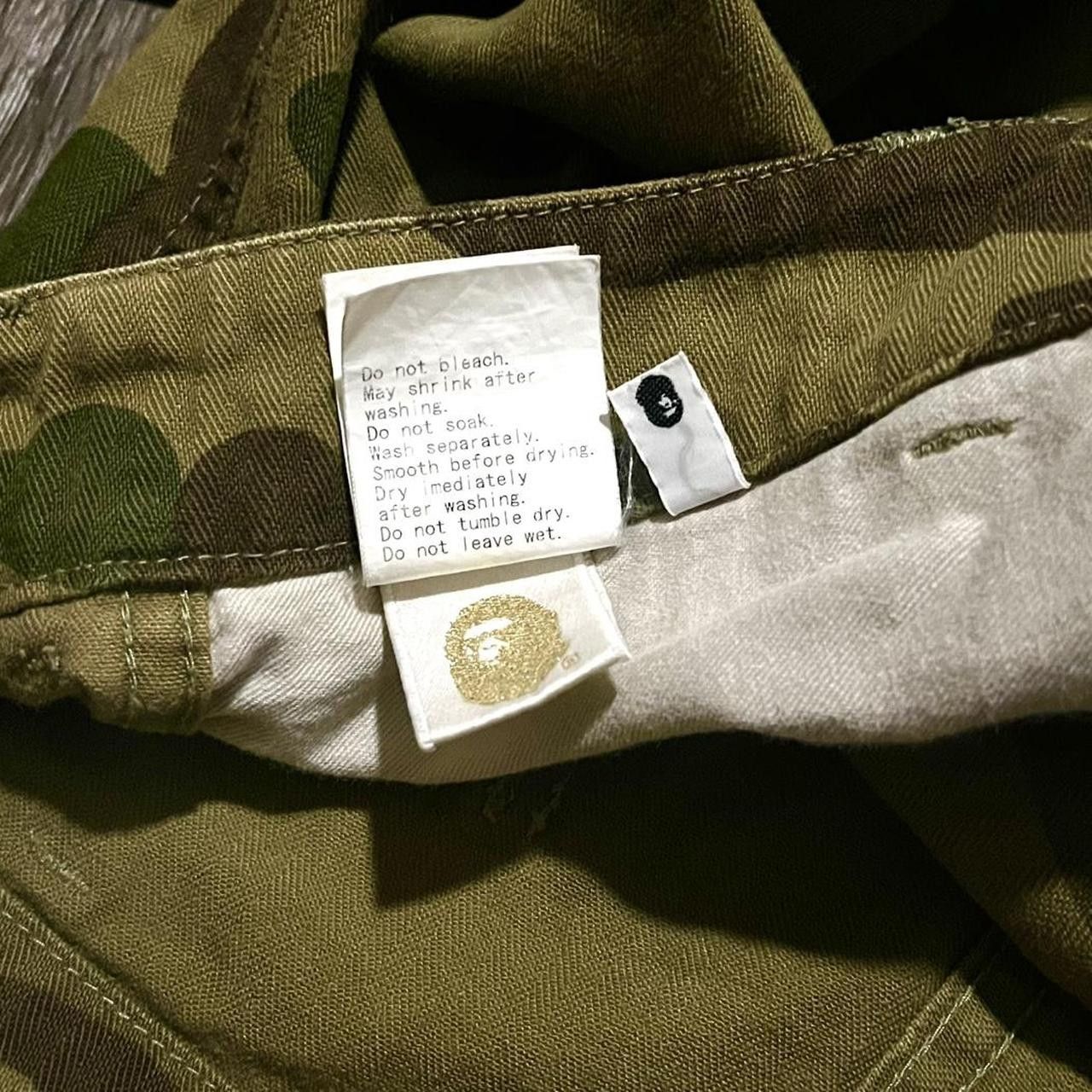 Bape [Avg. Resell: $275] A Bathing Ape (BAPE) Olive Camo Pants Size US 30 / EU 46 - 4 Thumbnail