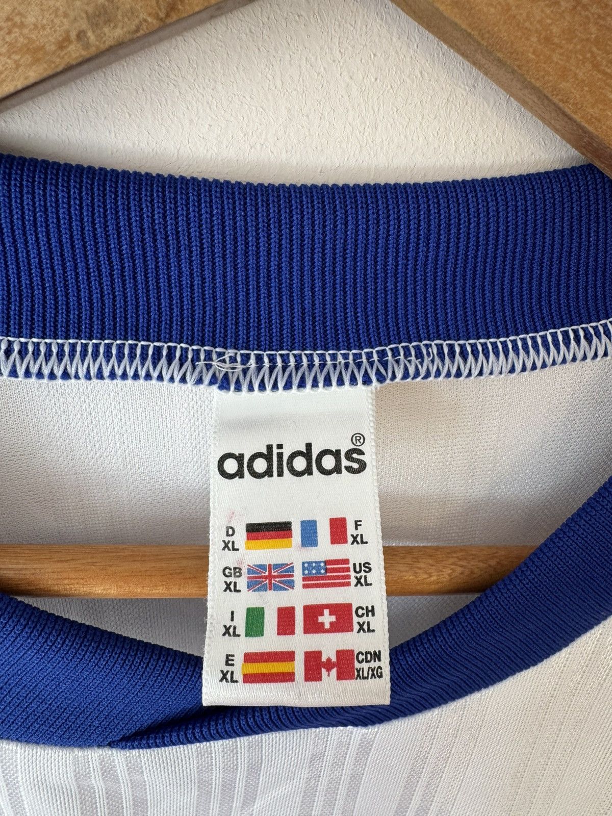 Adidas Vintage Lausanne Sport 1997-1998 Match Worn Soccer Jersey Size US XL / EU 56 / 4 - 16 Thumbnail
