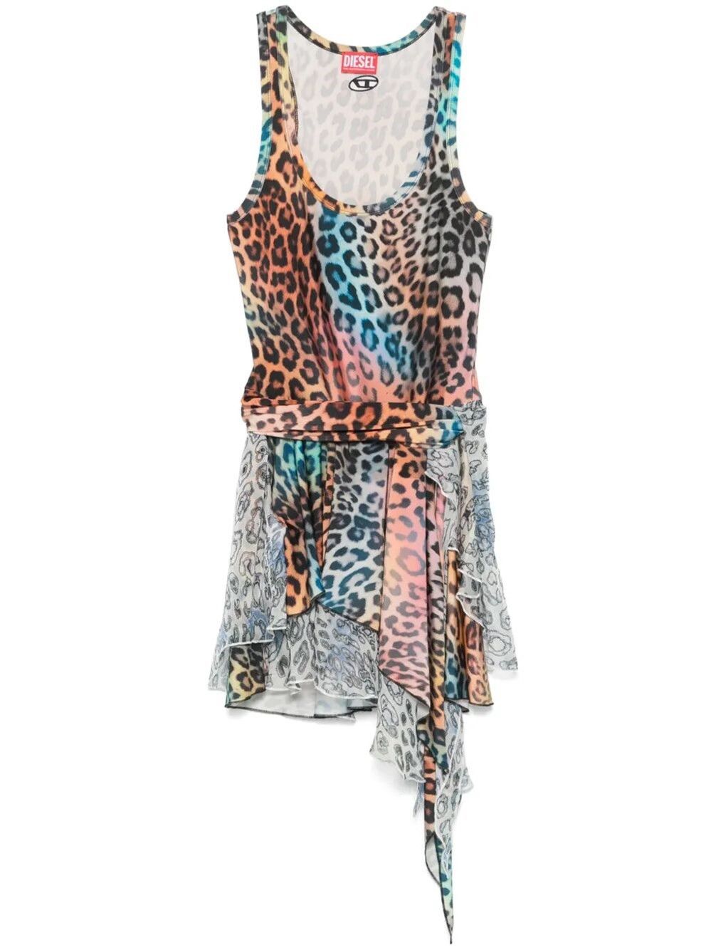 Diesel `D-Opera-Q1` Mini Dress Size L / US 10 / IT 46 - 1 Thumbnail