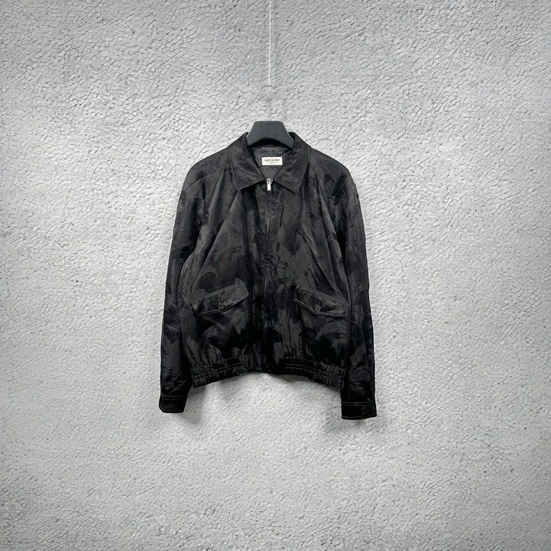 Saint Laurent Paris Saint Laurent Silk Coconut Tree Pattern Jacket Coat Size US XL / EU 56 / 4 - 1 Thumbnail
