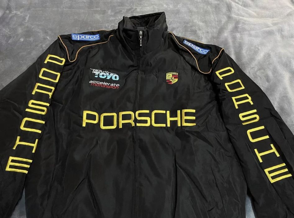 Vintage Vintage Porsche racing bomber jacket Grailed