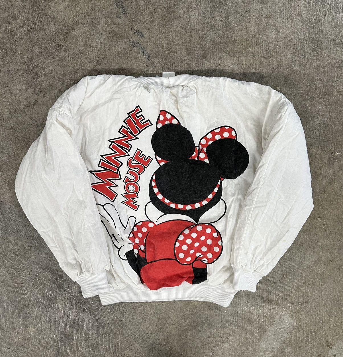 Disney × Mickey Mouse × Vintage Vintage 80s Disney Minnie Mouse Reversible Sweatshirt READ Size M / US 6-8 / IT 42-44 - 2 Thumbnail