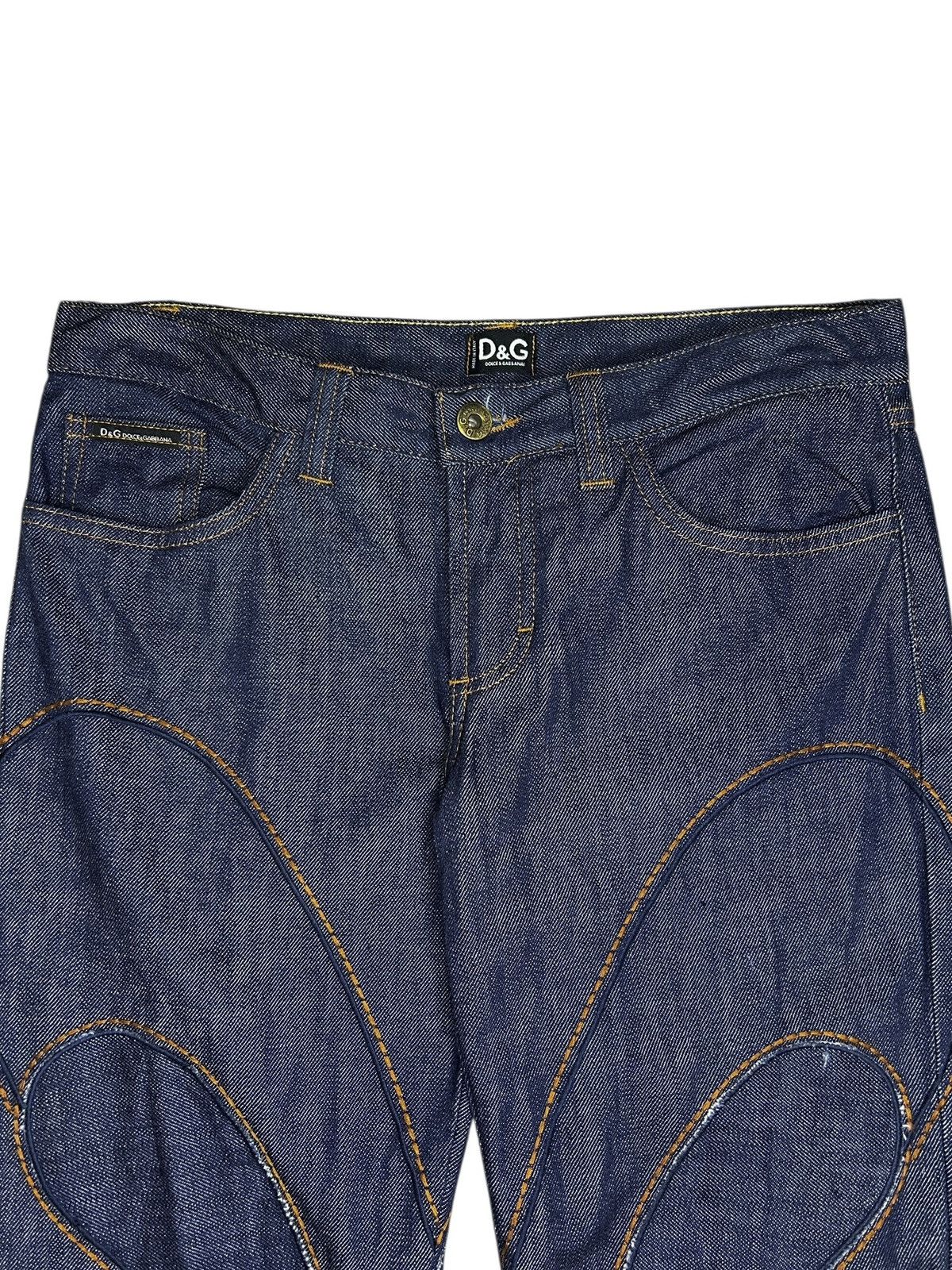 Dolce & Gabbana S/S 02 Butterfly Flared Denim Size 26" / US 2 / IT 38 - 2 Thumbnail