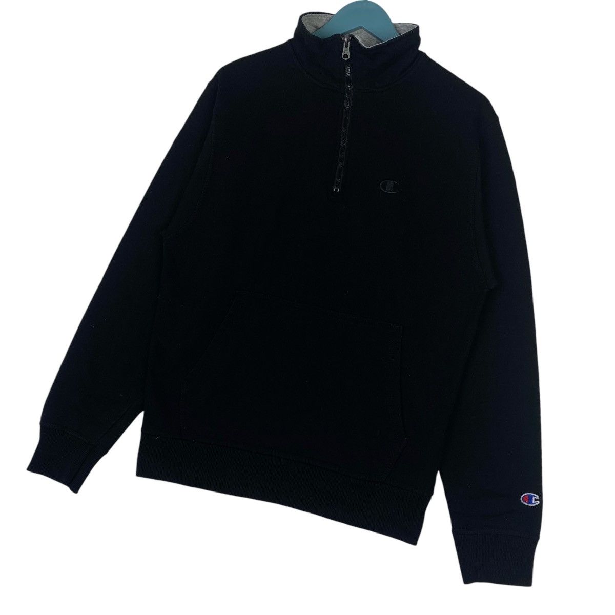 Champion Champion Half Zip Sweathsirt Embroidery Logo Pullover Jumper Size US M / EU 48-50 / 2 - 3 Thumbnail