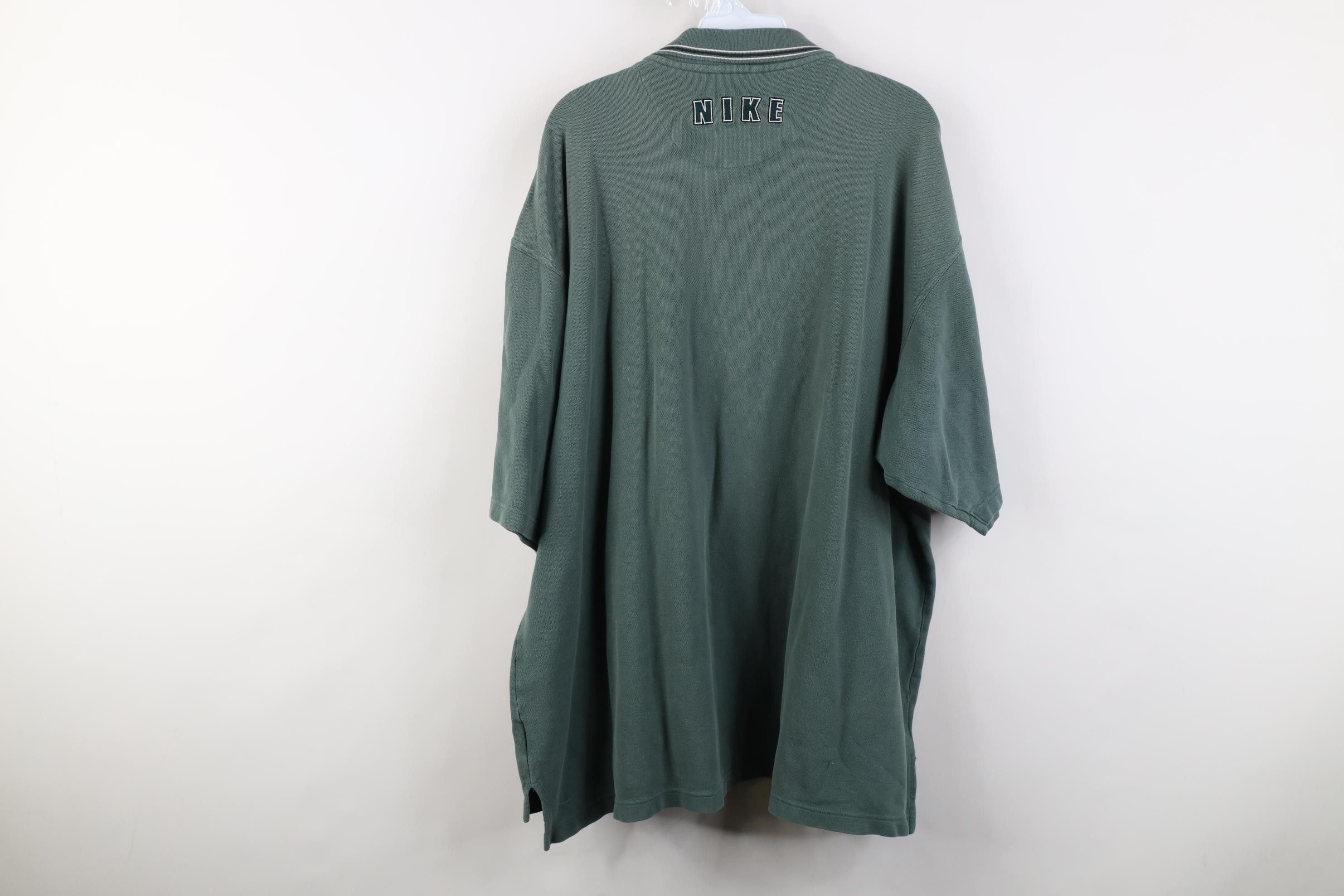 Nike Vintage 90s Nike Scott Mini Swoosh 1/4 Zip Golf Polo Shirt Size US XXL / EU 58 / 5 - 16 Thumbnail