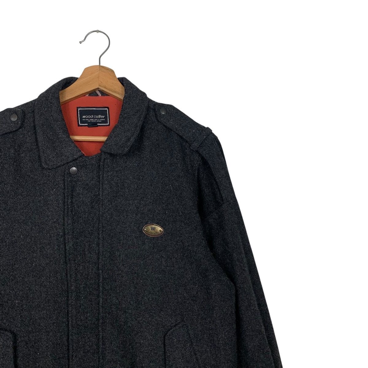 Japanese Brand Vintage 90’s WOOD CUTTER Wool Casual Jacket #2460-C110 Size US M / EU 48-50 / 2 - 5 Thumbnail