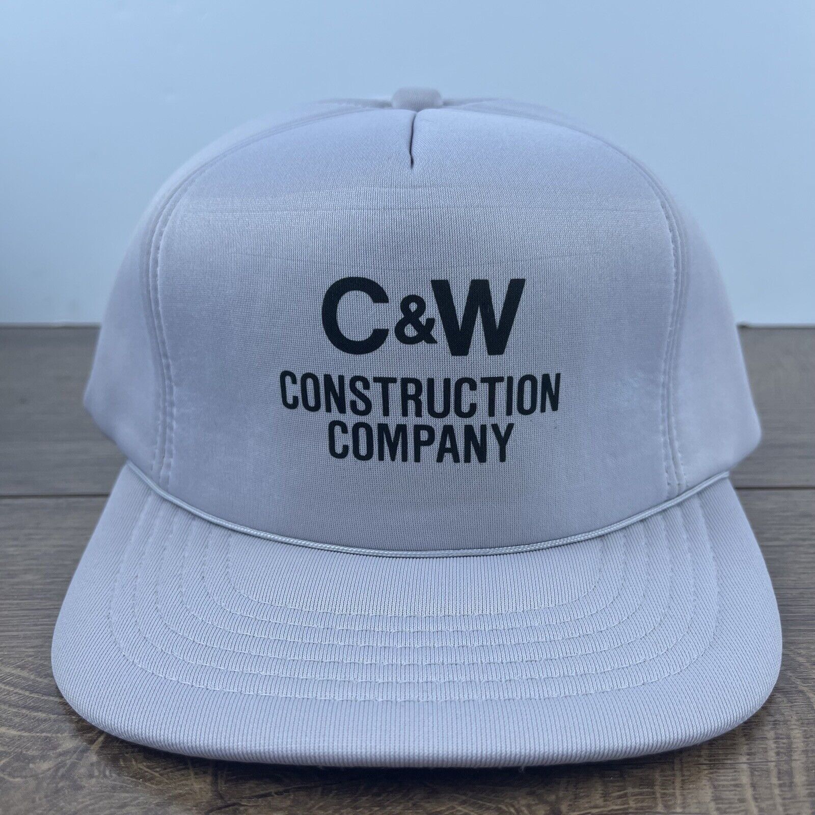 Other C&W Construction Company Hat Gray Cap Snapback Adjustable Gr Size ONE SIZE - 2 Thumbnail