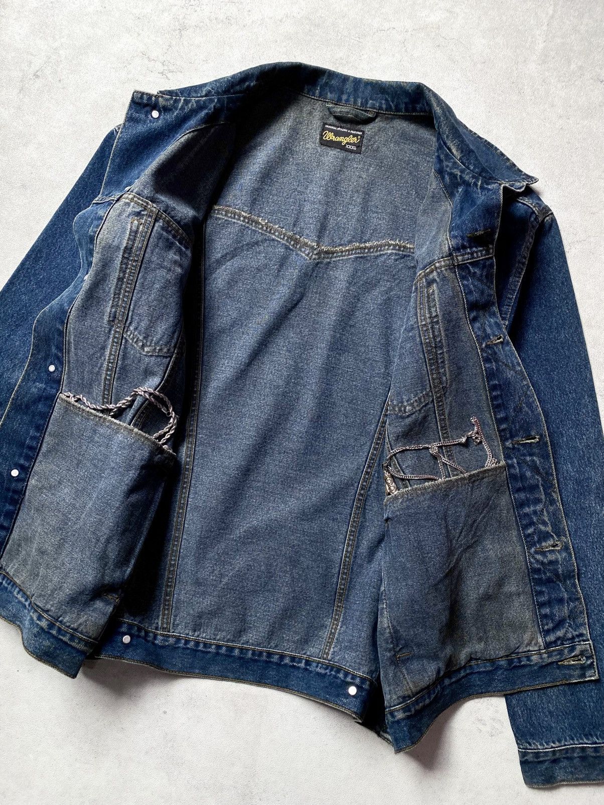 Wrangler Vintage 90s Wrangler Western Denim Jacket Size US XXL / EU 58 / 5 - 9 Thumbnail