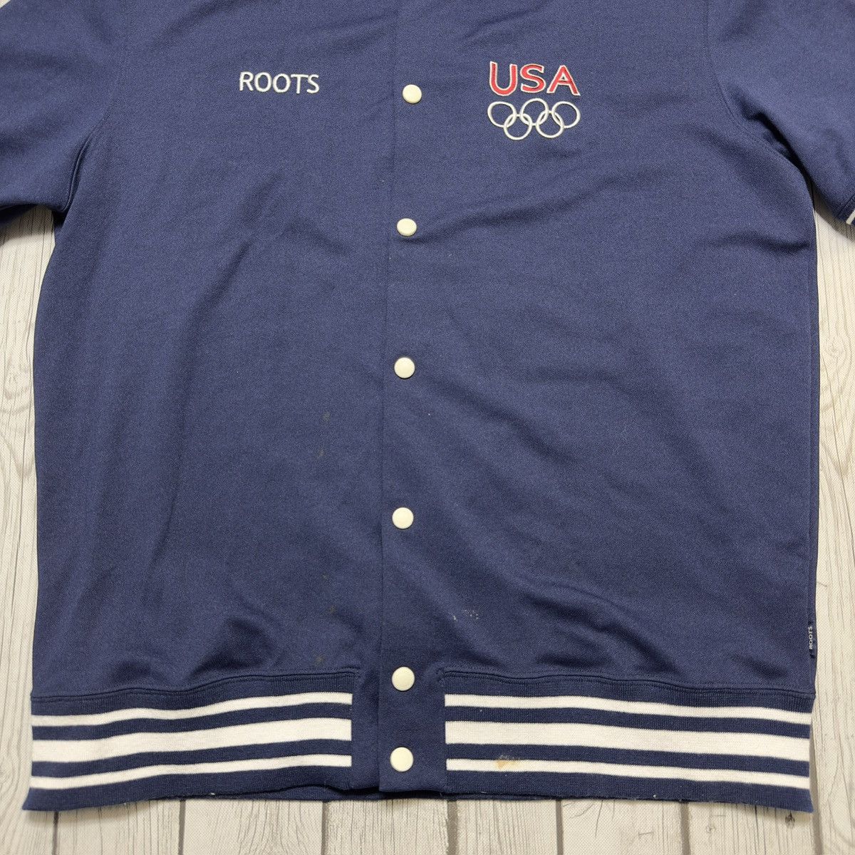 Roots × USA Olympics × Vintage Vintage Team USA Basketball warm up shirt Size US XL / EU 56 / 4 - 3 Thumbnail