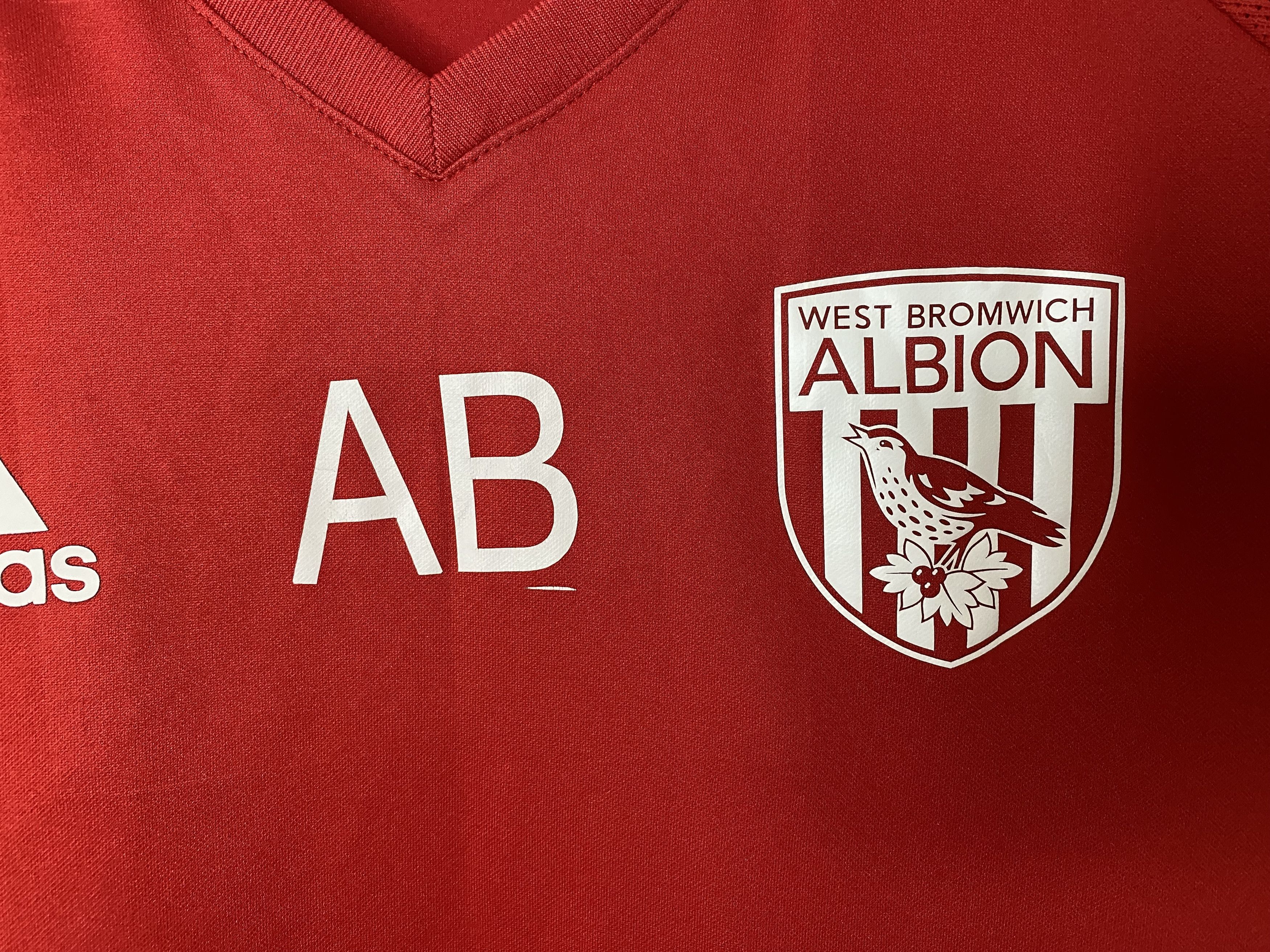 Adidas WEST BROMWICH ALBION TRAINING FOOTBALL SHIRT SOCCER JERSEY Size US S / EU 44-46 / 1 - 4 Thumbnail