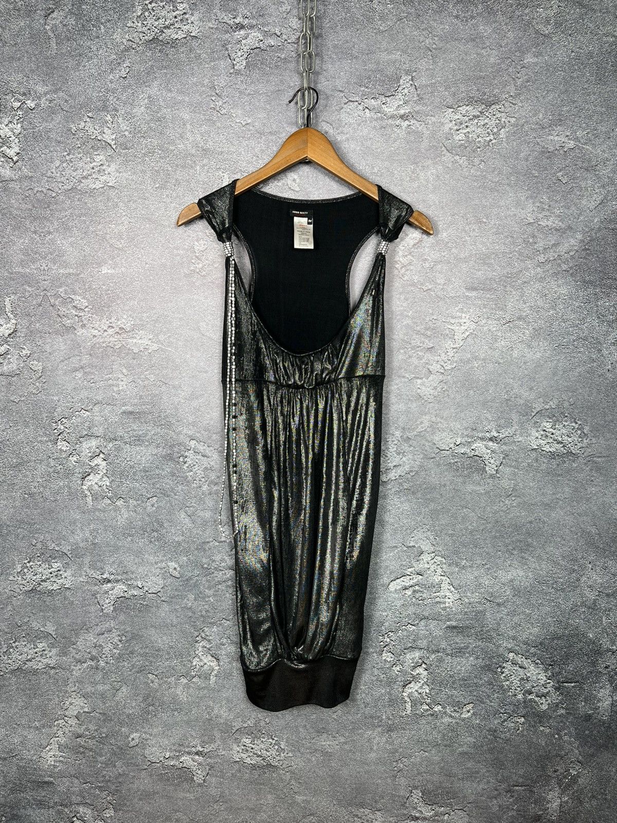 Miss Sixty Miss Sixty Y2K Vintage Shimmery Metallic Sleeveless Dress Size M / US 6-8 / IT 42-44 - 1 Thumbnail