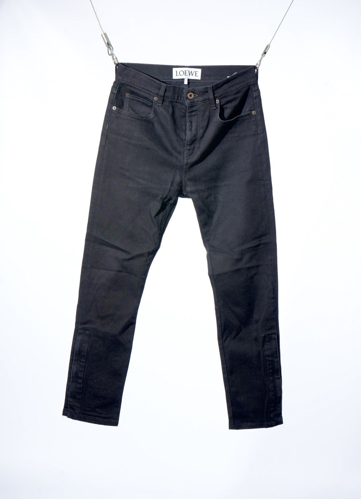 Loewe Loewe Black Zipper slim denim jeans 46 Size US 30 / EU 46 - 4 Thumbnail