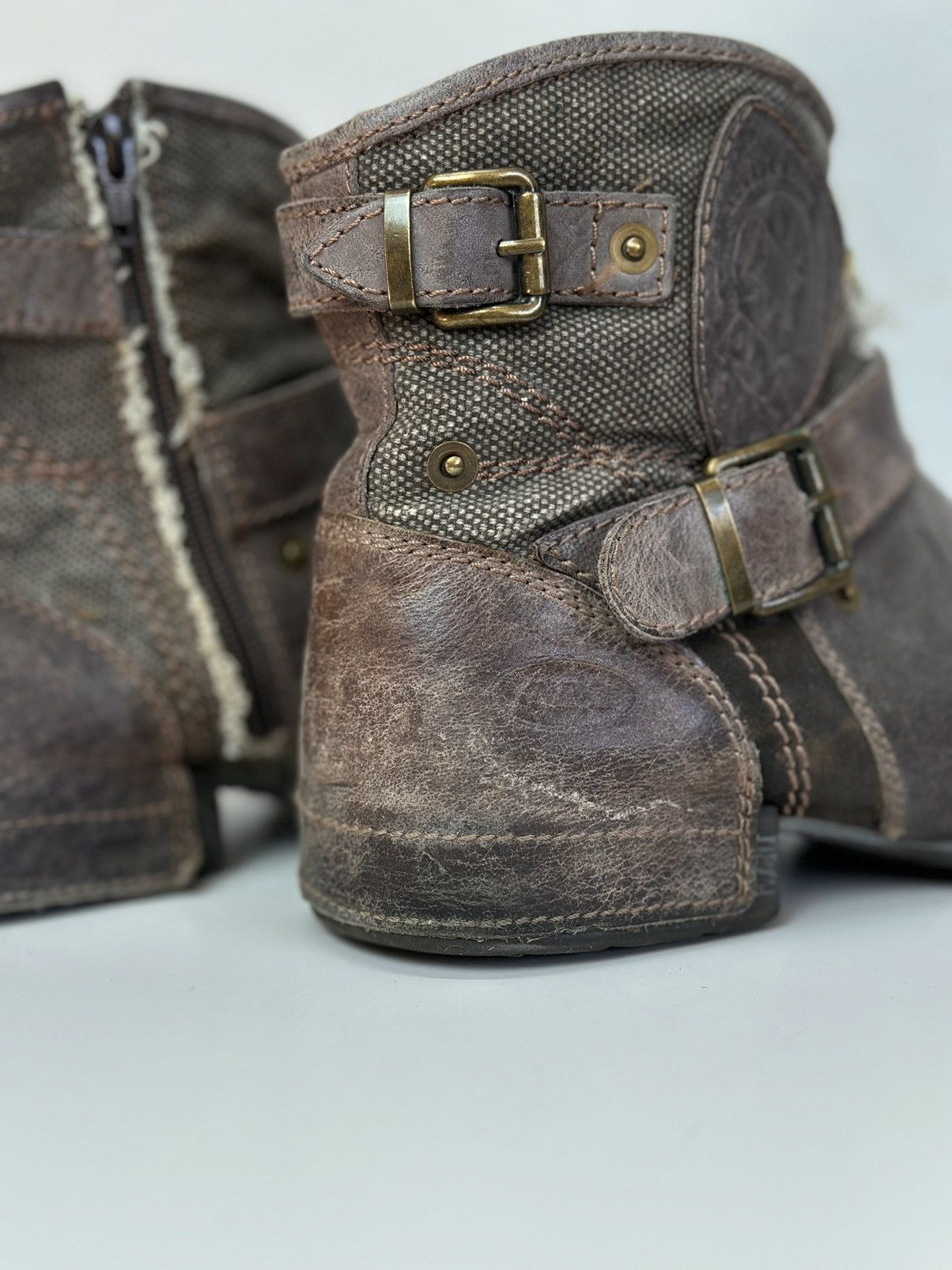 Other Leather Boots HandMade Italian Rick owens Style As 98 Rare Size US 7 / EU 40 - 10 Thumbnail
