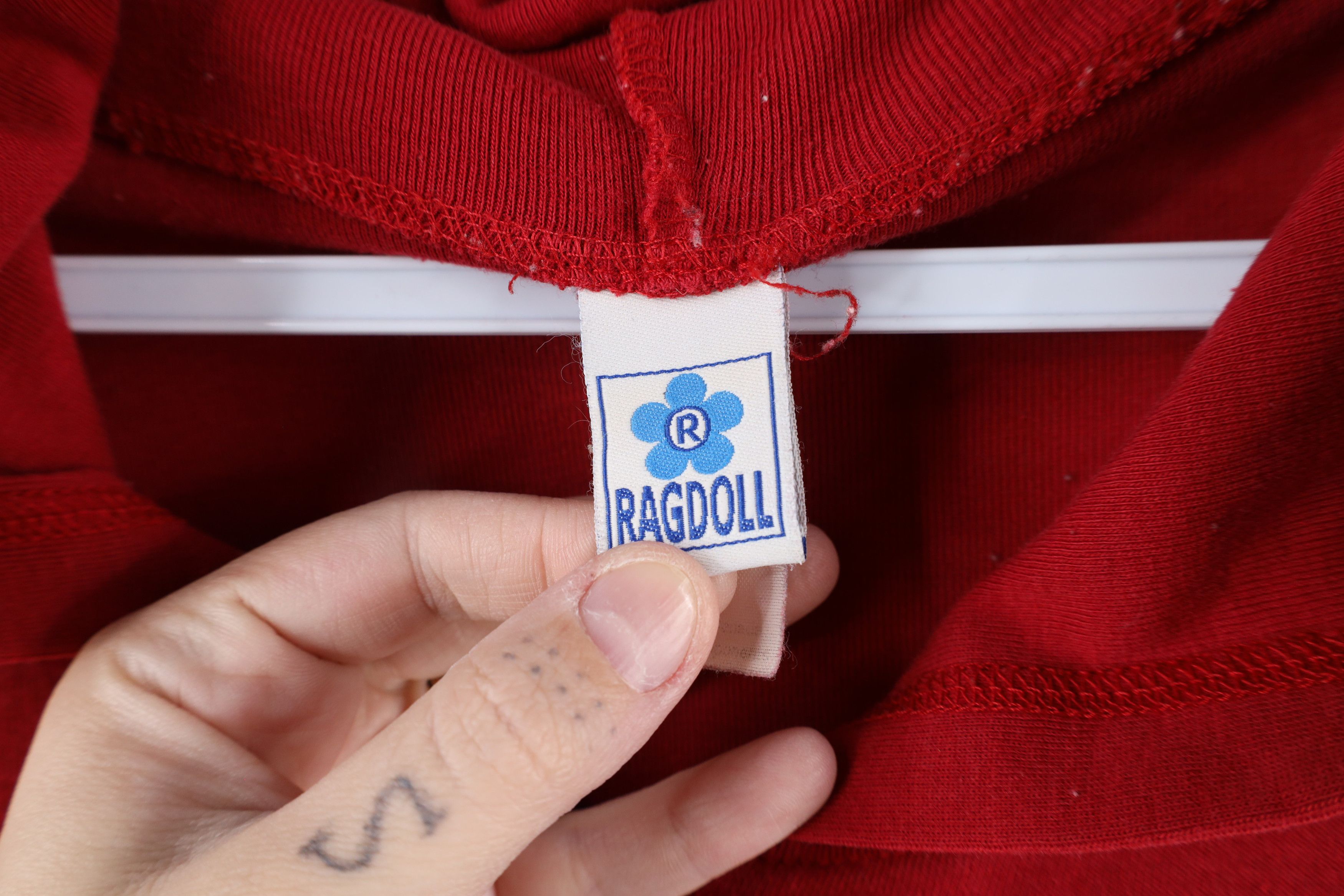 Vintage Vintage Y2K 90s Streetwear Butterfly Tribal Rose Zip Hoodie Size XL / US 12-14 / IT 48-50 - 12 Thumbnail