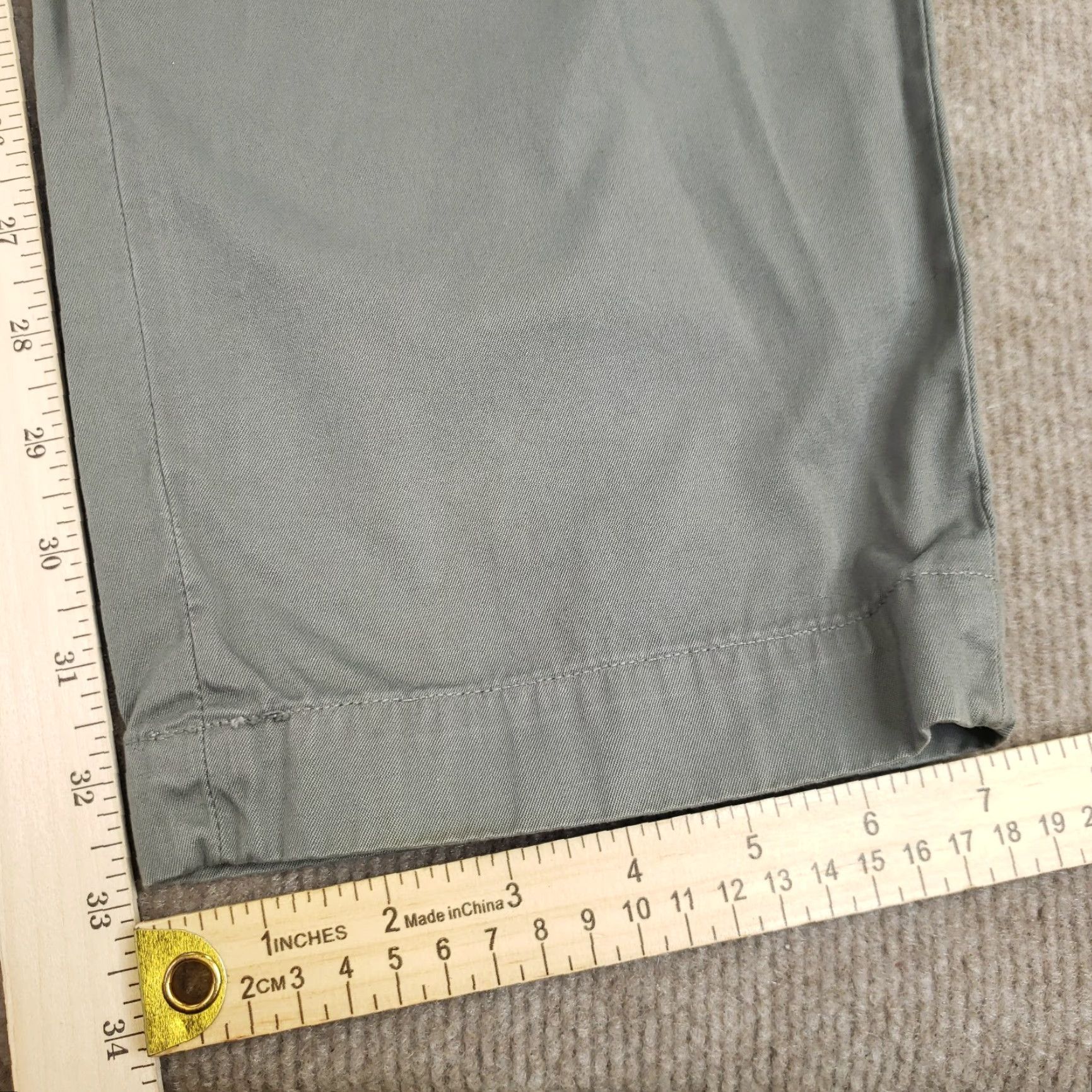 J Brand Oobe Brand Chino Mens Extra Large XL Gray Straight Leg Flat Front Pants Size US 40 / EU 56 - 3 Thumbnail