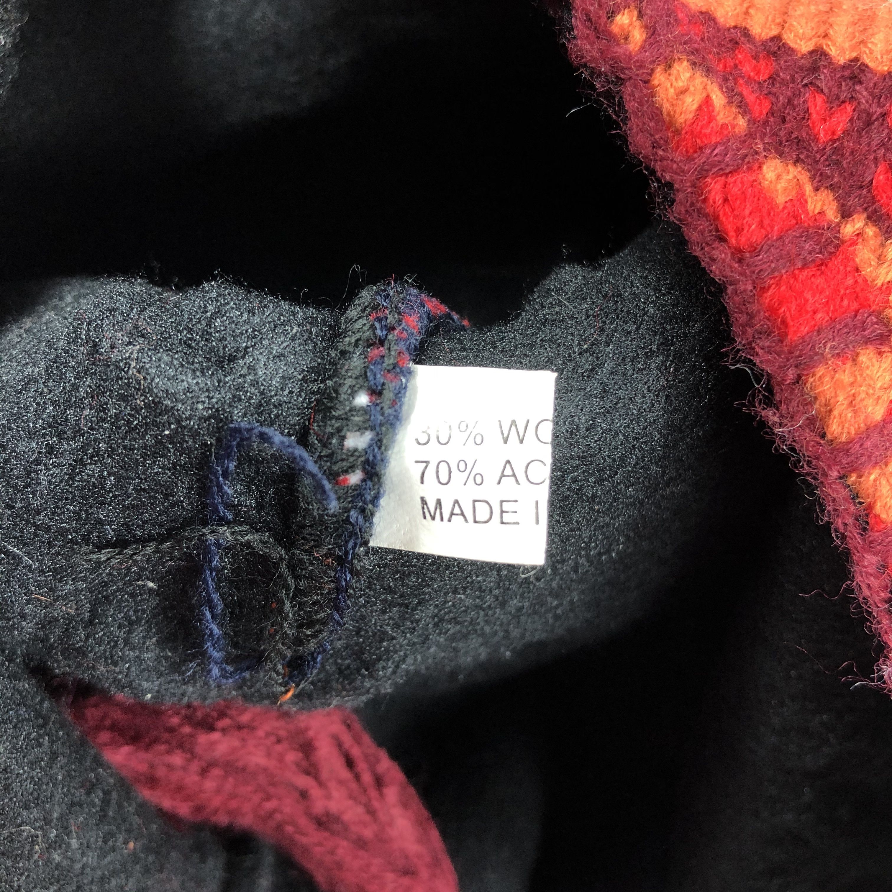 Japanese Brand Knit Fair Isle Earflap Beanie Size ONE SIZE - 4 Thumbnail