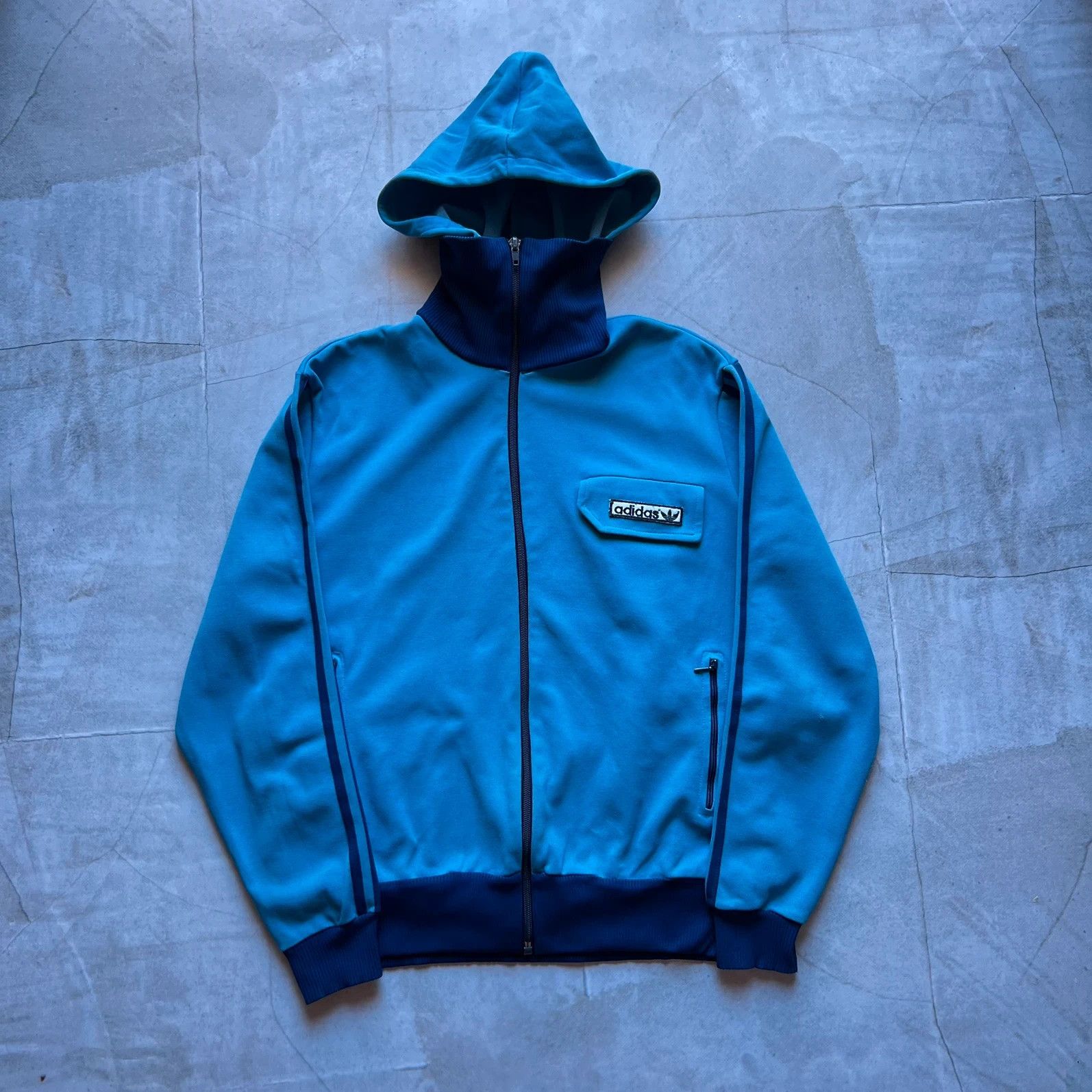 Adidas vintage 60s Adidas track jacket Made in Yugoslavia retro 70s Size US M / EU 48-50 / 2 - 7 Thumbnail