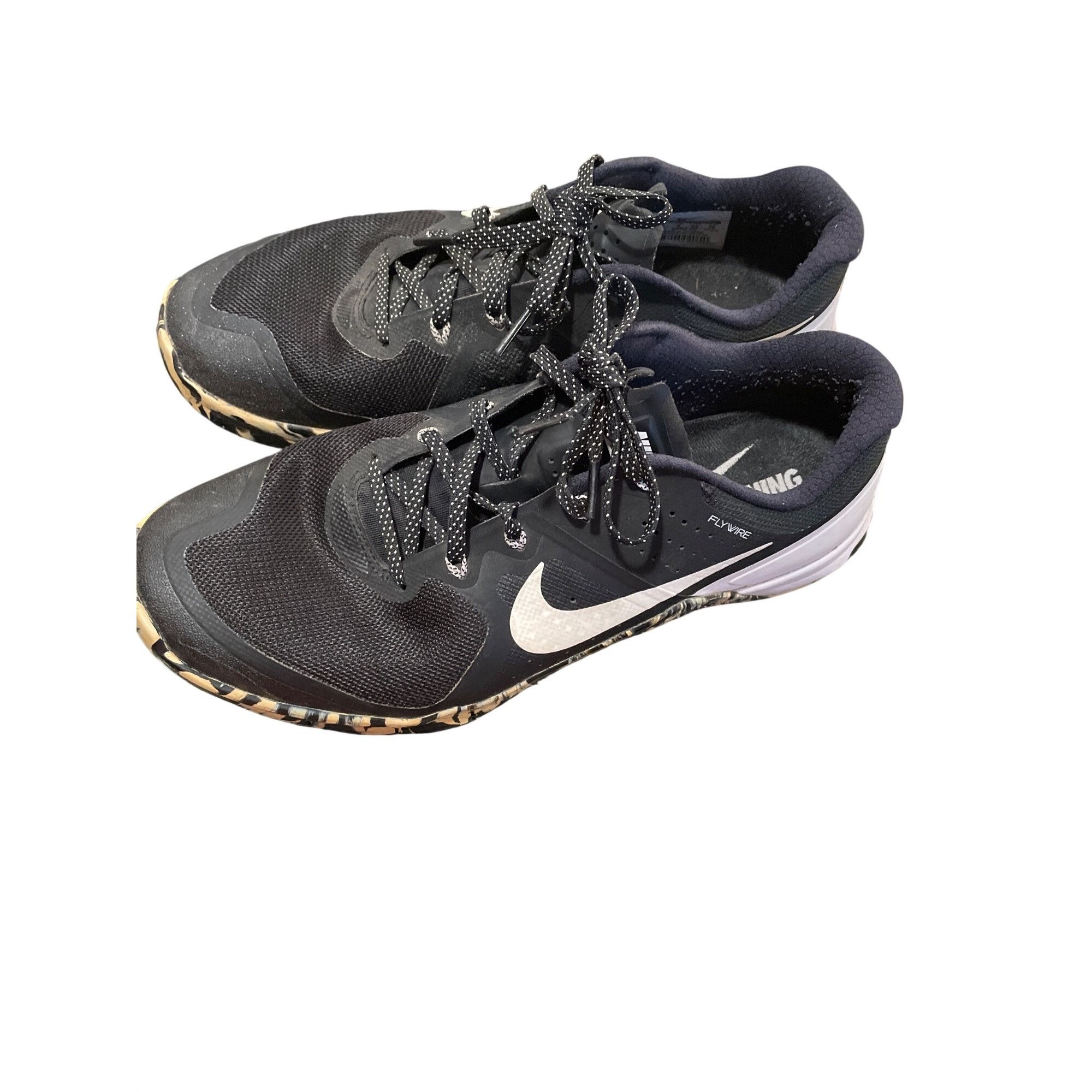 Nike Nike metcon 2 mens black white flywire canvas running sneake Size US 10 / EU 43 - 20 Thumbnail