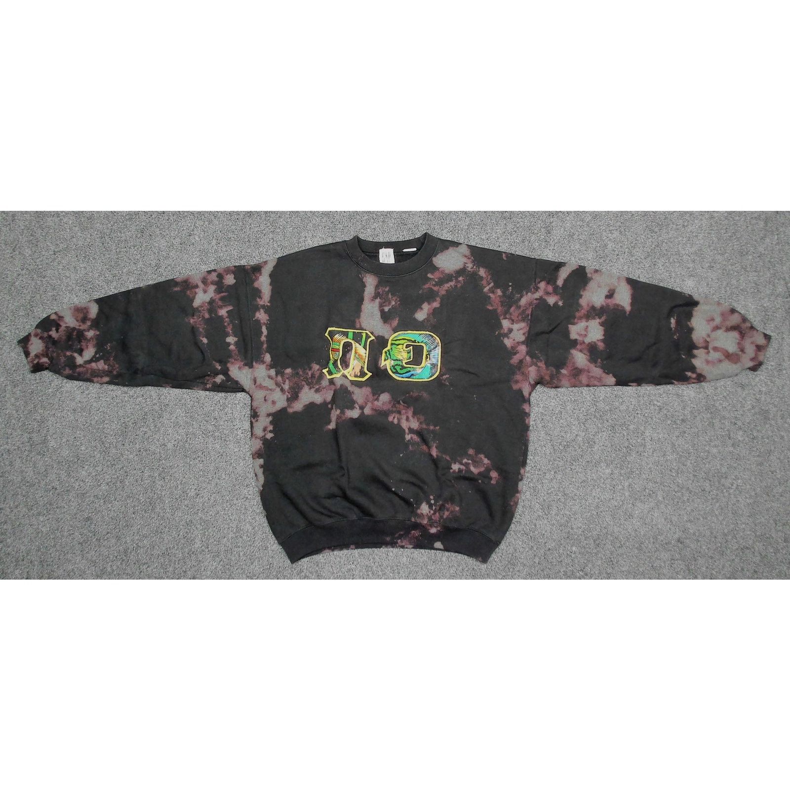 Gap Gap x VTG Y2K Custom Bleach Omega Psi Phi Boxy Sweatshirt Size US L / EU 52-54 / 3 - 4 Thumbnail