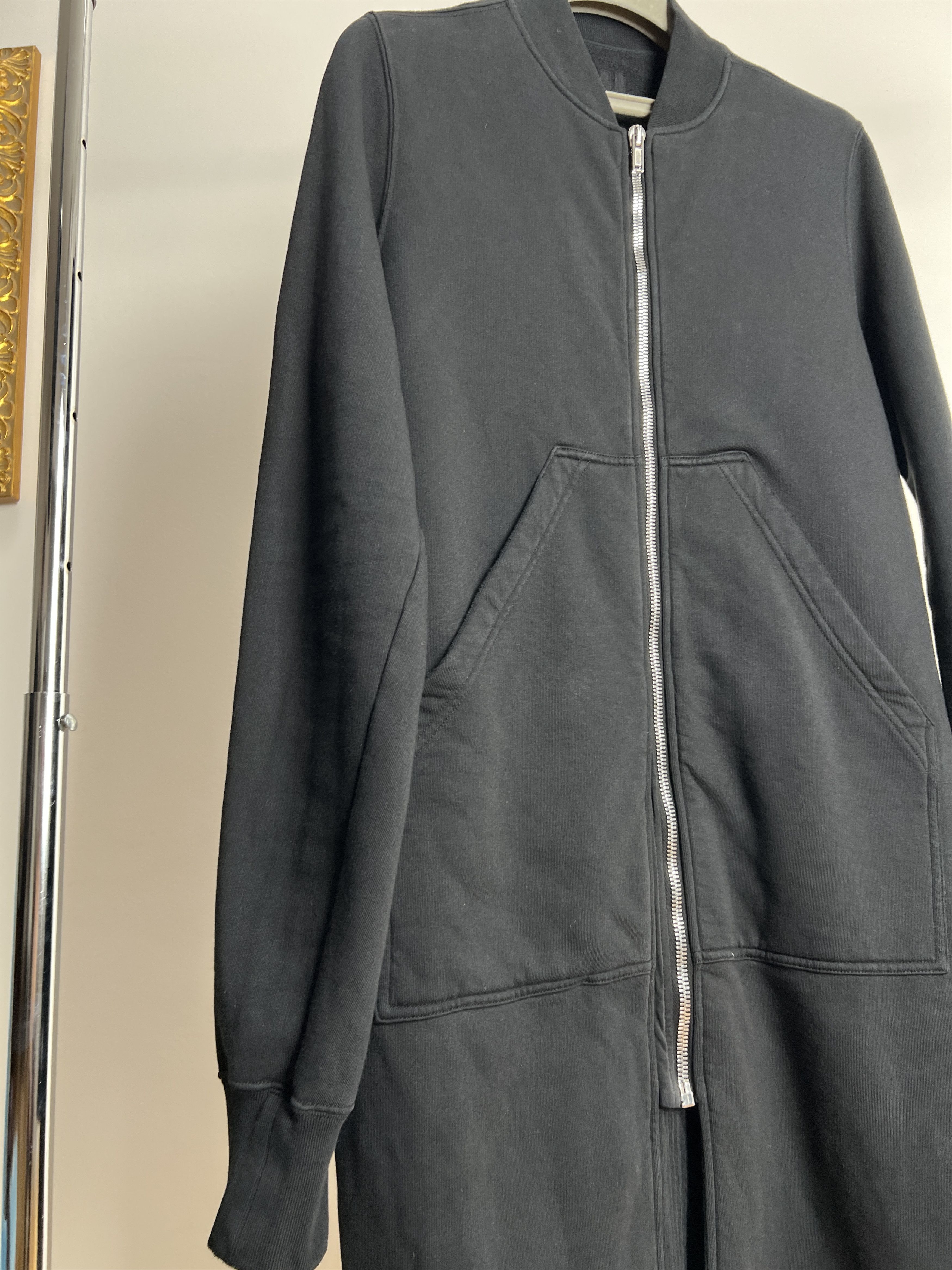 Rick Owens LONG COTTON ZIPPED JACKET Size US M / EU 48-50 / 2 - 7 Thumbnail