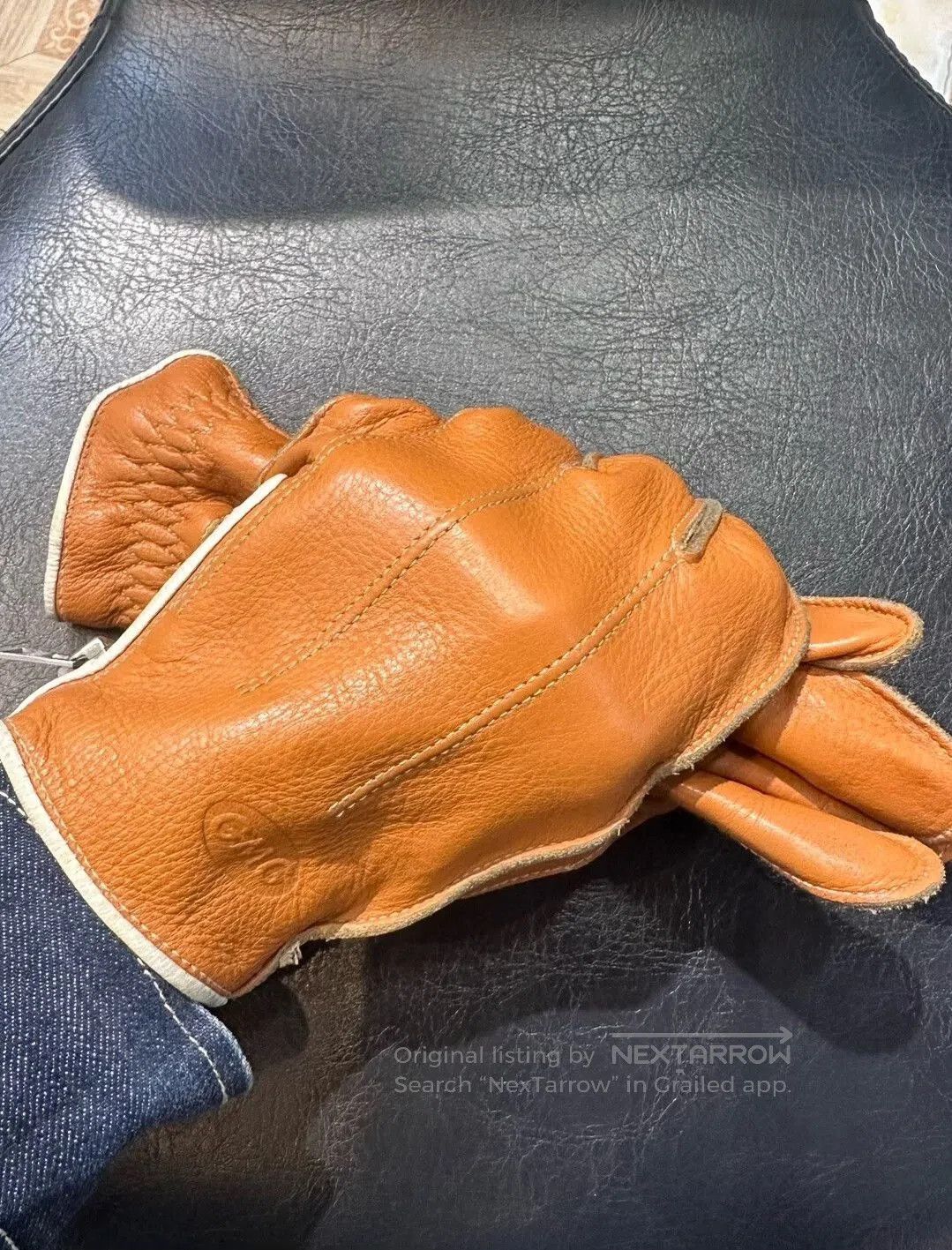 Japanese Brand Japanese GMG Leather Motorcycle Gloves Large. Size ONE SIZE - 5 Thumbnail