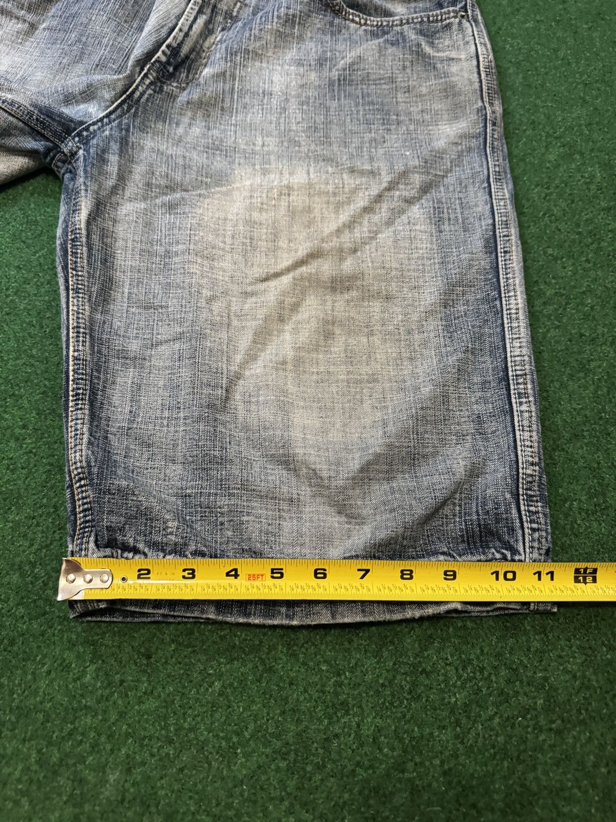 Route 66 Y2K Baggy Below Knee Grunge Hip Hop Skater Denim Shorts Size US 36 / EU 52 - 6 Thumbnail