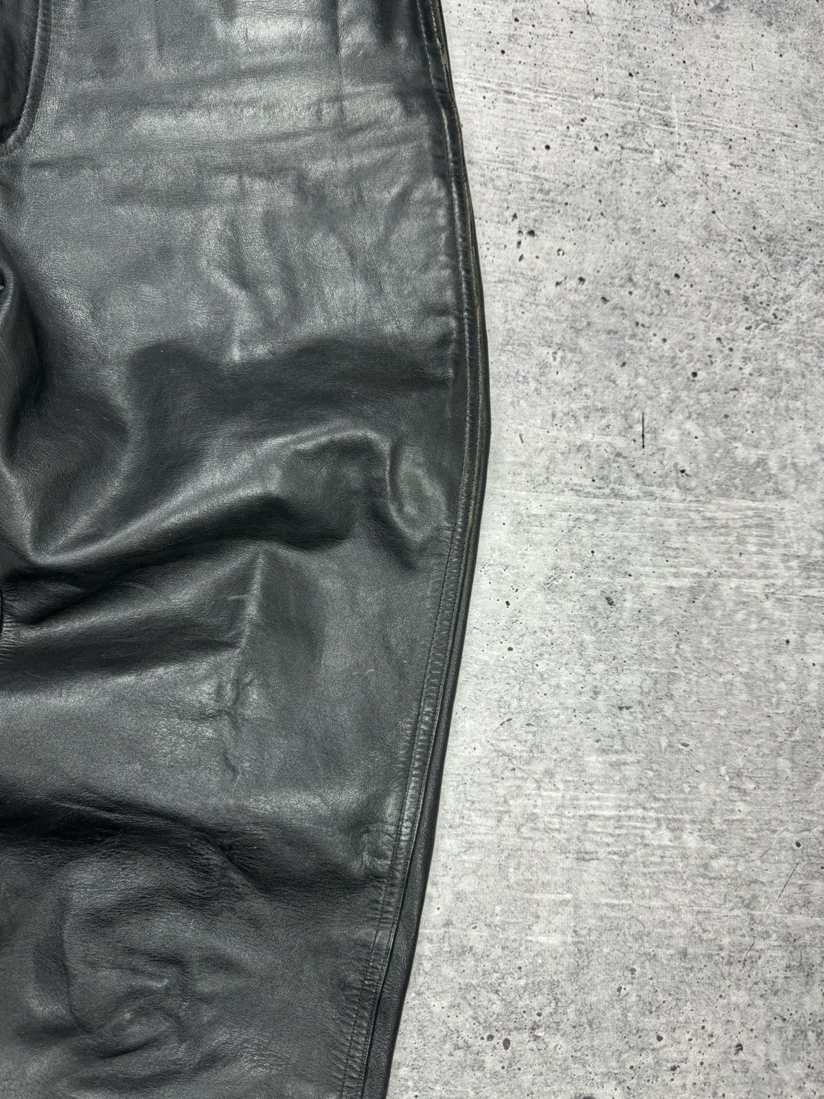 Genuine Leather × Vintage Vintage 90’s Y2K Style Casual Cowboy Genuine Leather Pants Size US 30 / EU 46 - 12 Thumbnail