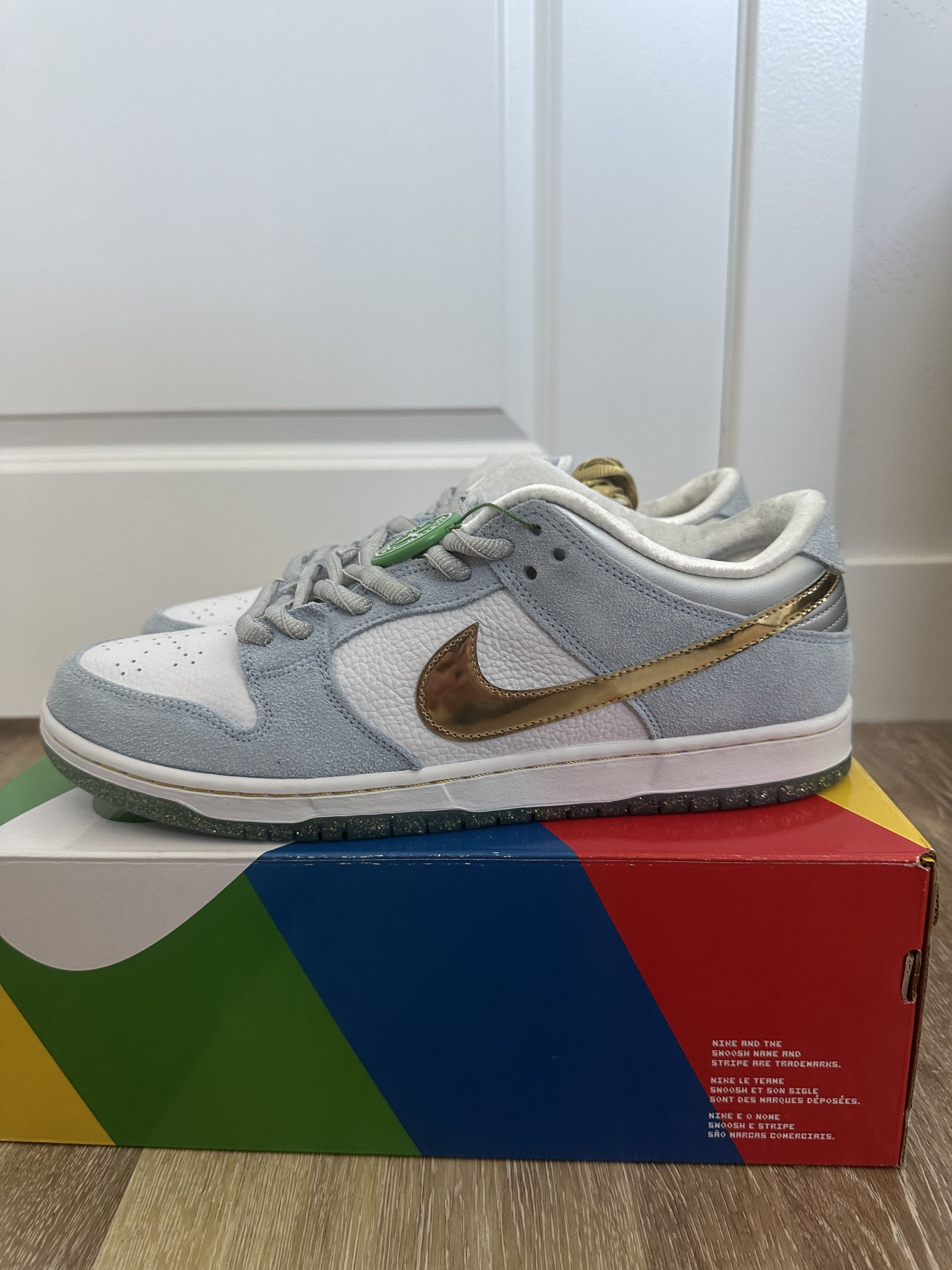 image of Nike Sb Dunk Low Sean Cliver Shoes in Blue, Men's (Size 13)