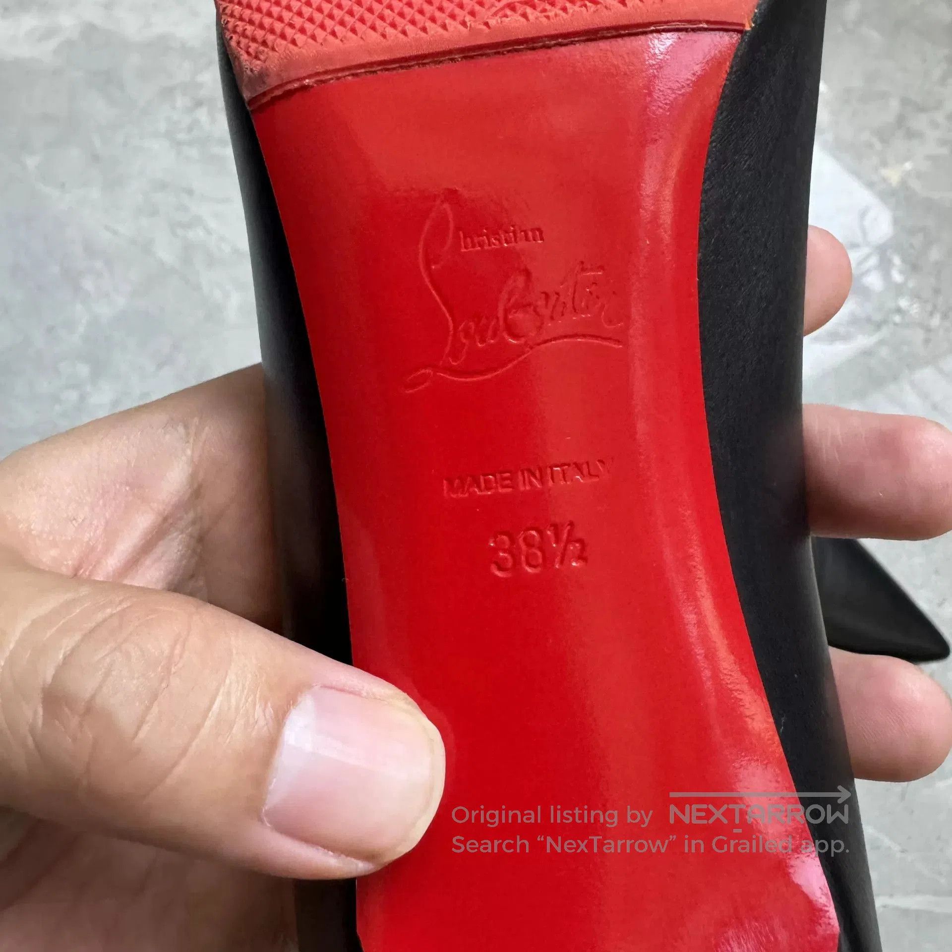 Christian Louboutin Christian Louboutin Black Patent Leather Heels. Size US 7.5 / IT 37.5 - 5 Thumbnail
