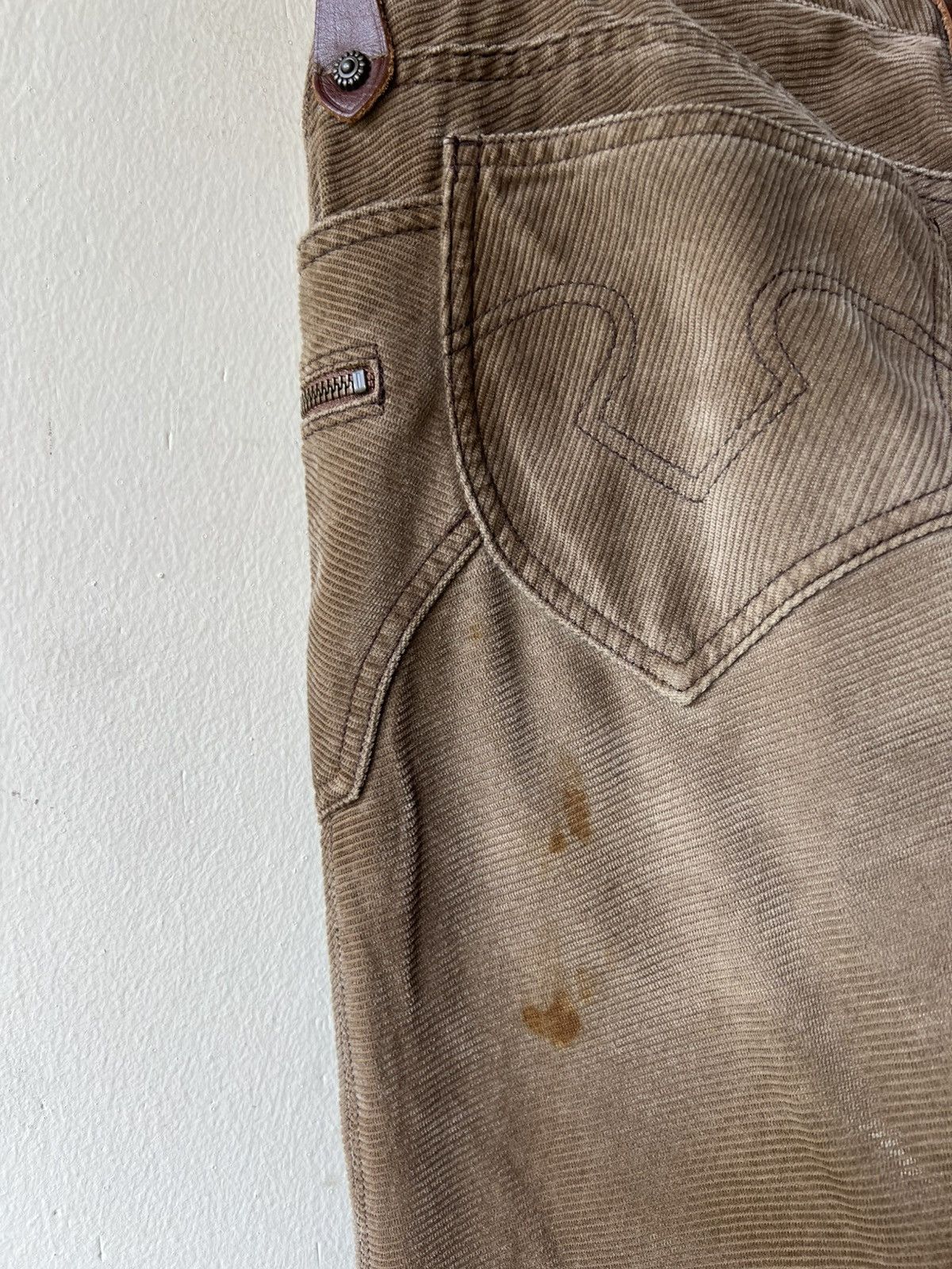 Obelisk Vintage Obelisk Corduroy Leather Super Flare Stains Jeans Size US 32 / EU 48 - 19 Thumbnail