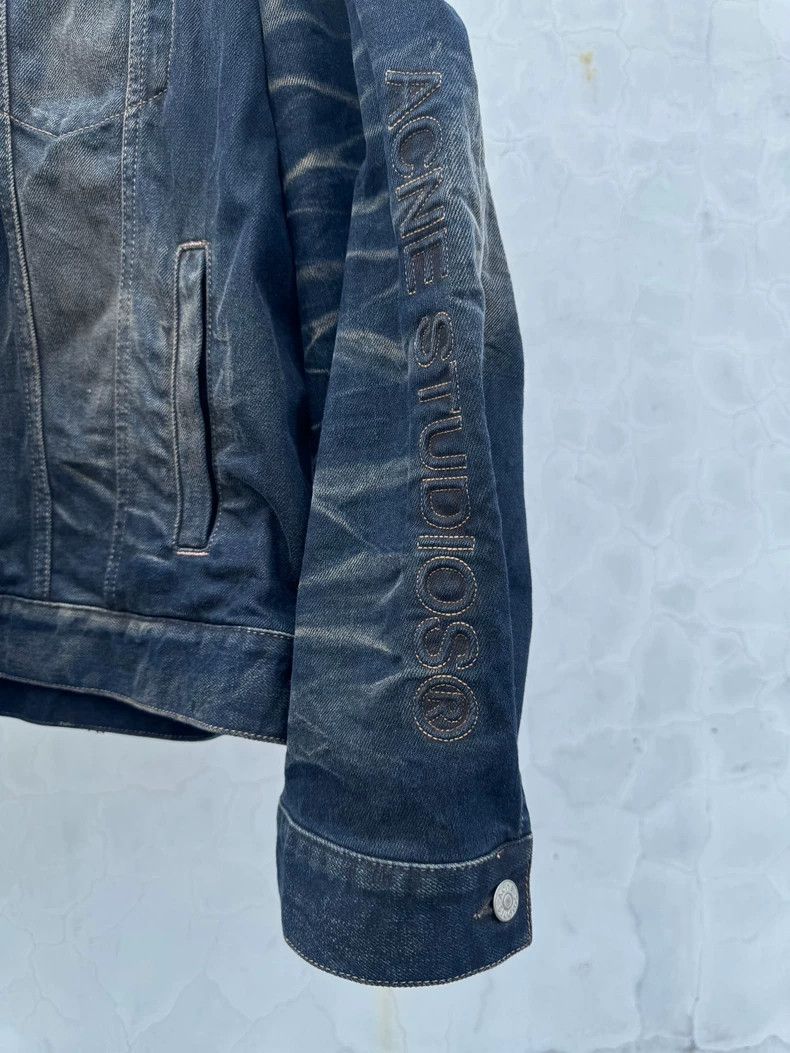 Acne Studios Acne Studios 24 FW Patchwork Collar Ripple Washed Denim Jac Size US L / EU 52-54 / 3 - 3 Thumbnail
