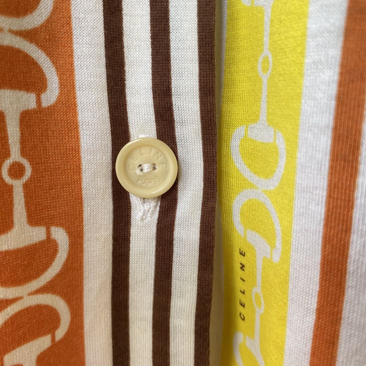 Celine CELINE etro Chain Stripe Button-Up Shirt Size XS / US 0-2 / IT 36-38 - 8 Thumbnail