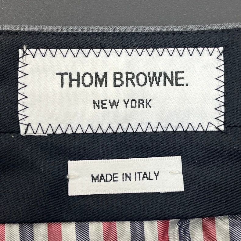 Thom Browne Thom Browne Size 38Grey classic logo pleated skirt 2501-Nex Size 37" - 5 Thumbnail